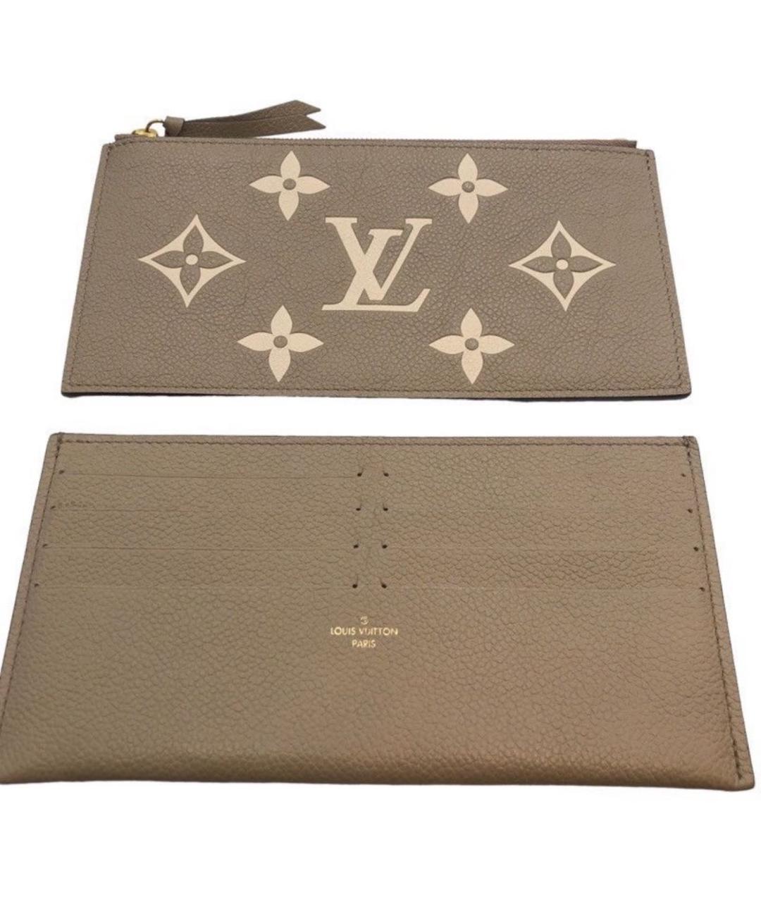 LOUIS VUITTON Бежевая кожаная сумка через плечо, фото 7