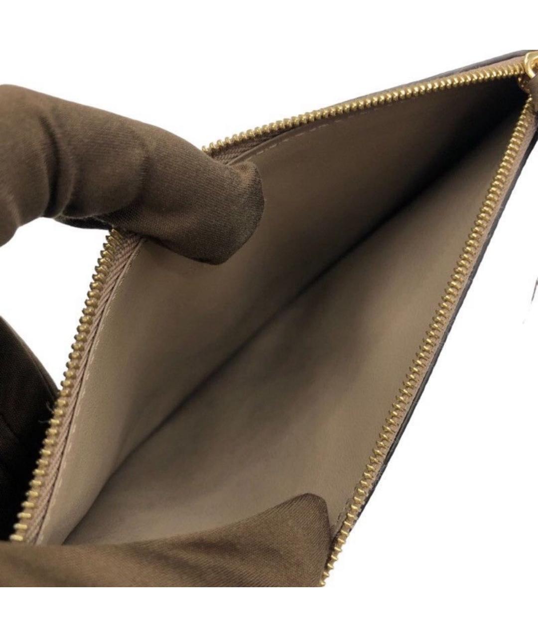 LOUIS VUITTON Бежевая кожаная сумка через плечо, фото 8