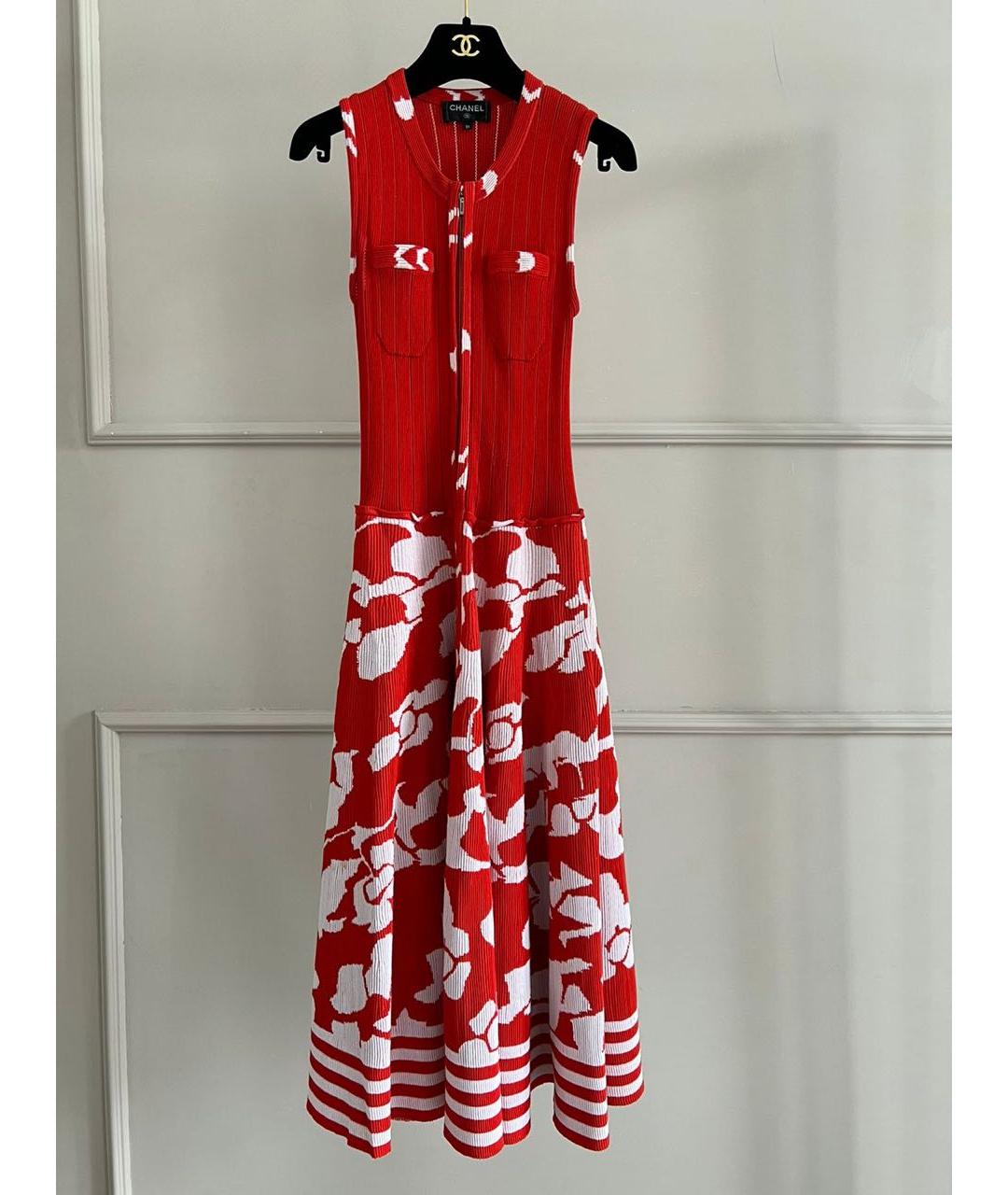 CHANEL Красное повседневное платье, фото 9