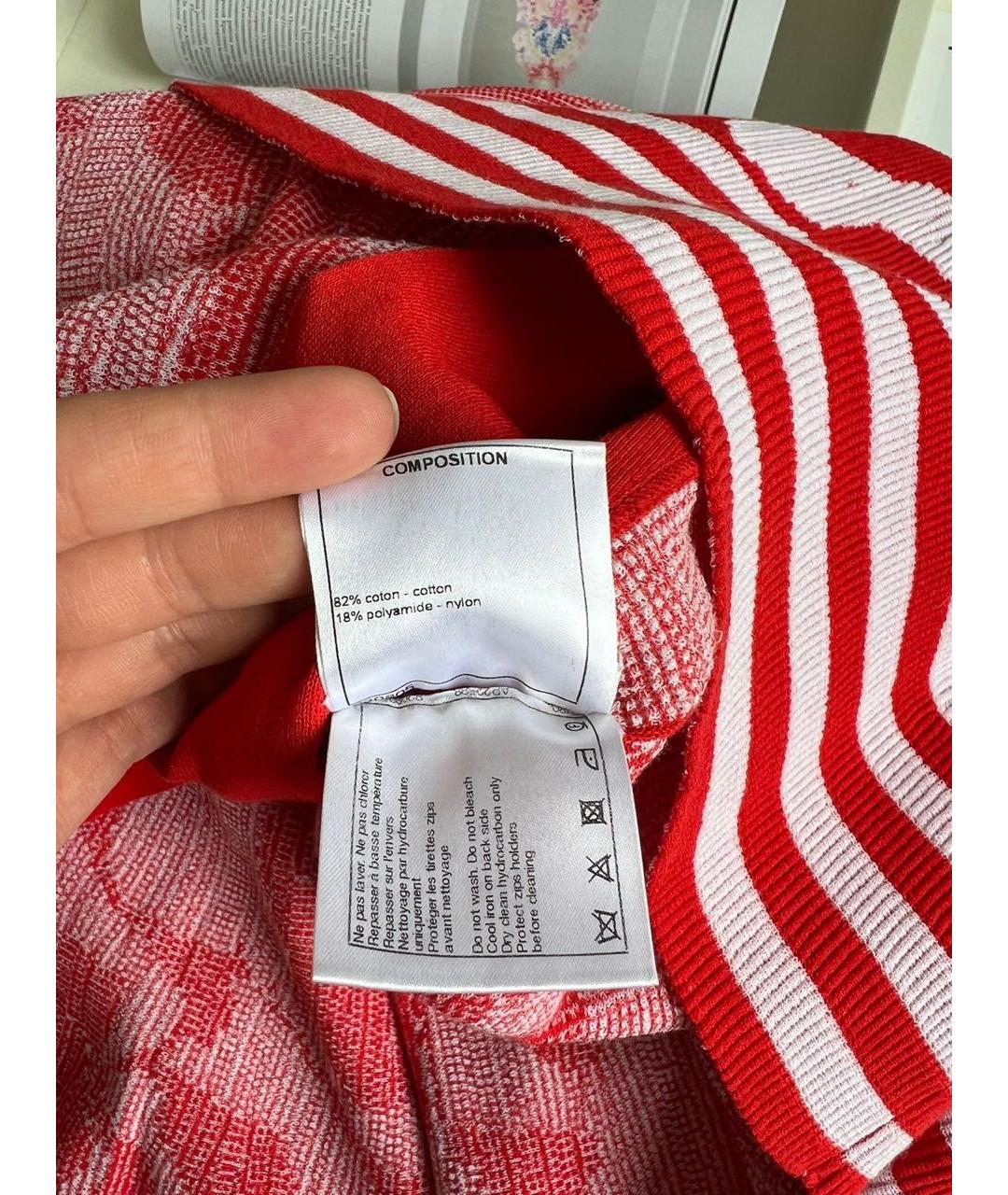 CHANEL Красное повседневное платье, фото 6