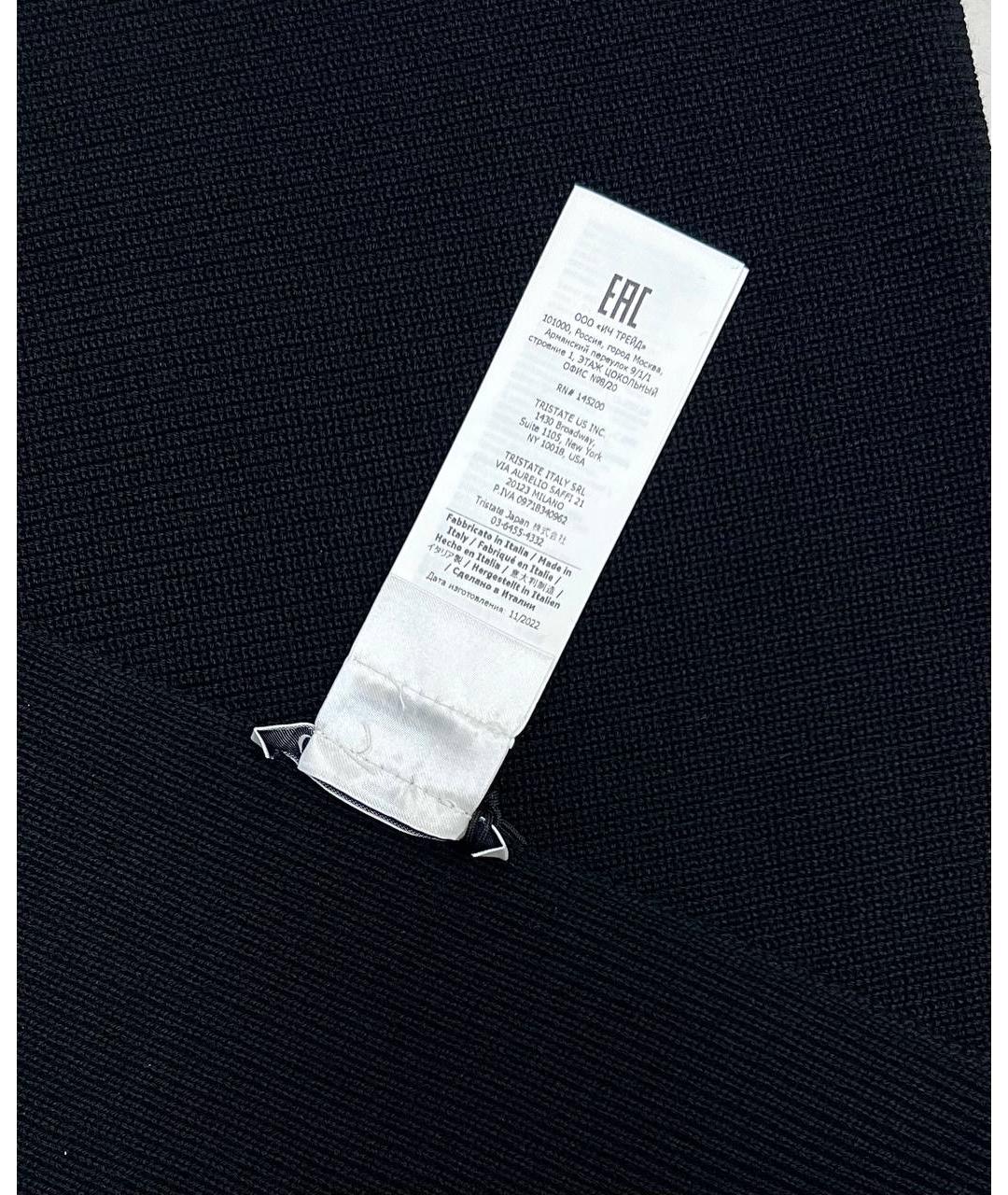 CP COMPANY Черный шерстяной шарф, фото 4