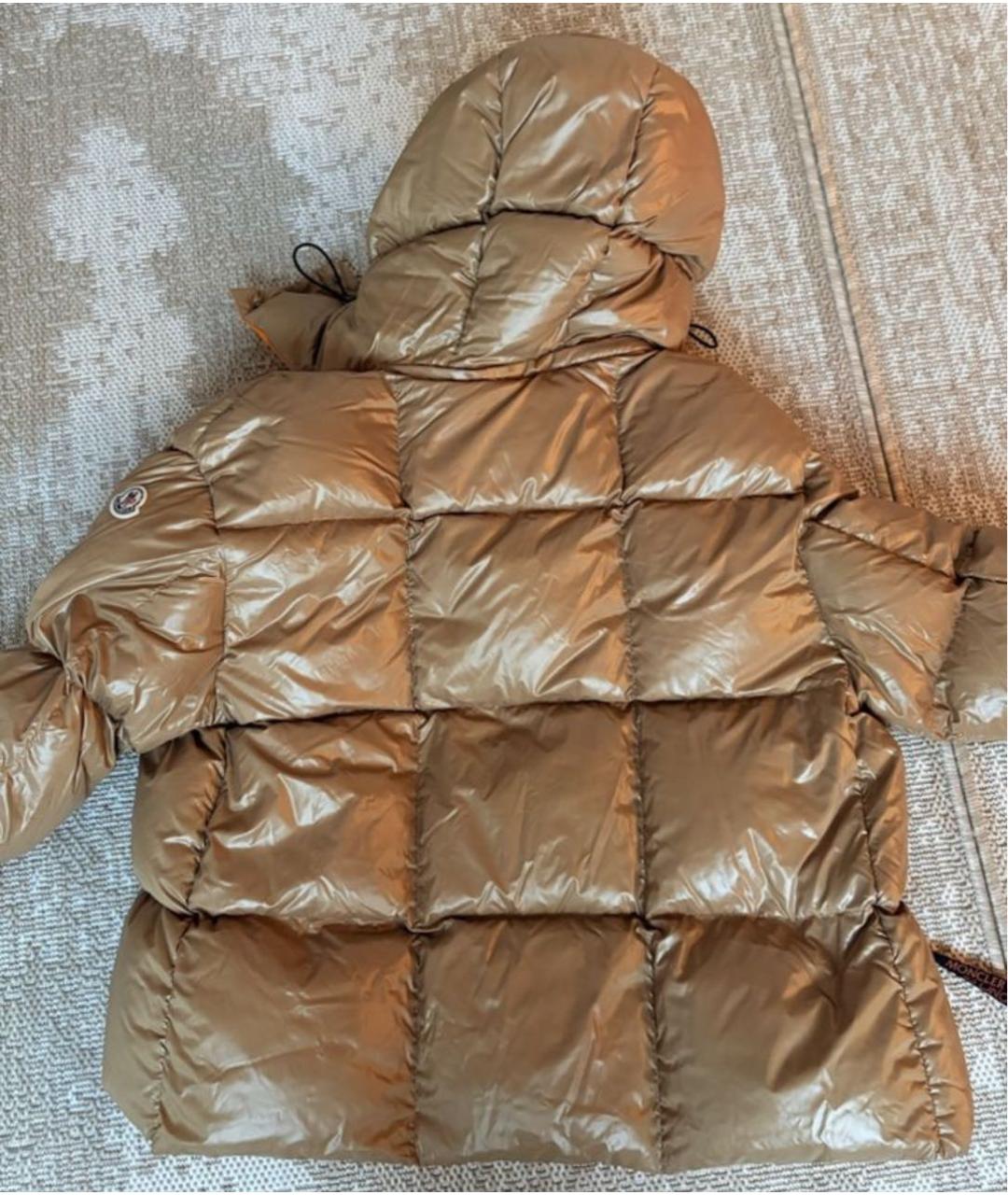 MONCLER Бежевый пуховик, фото 2
