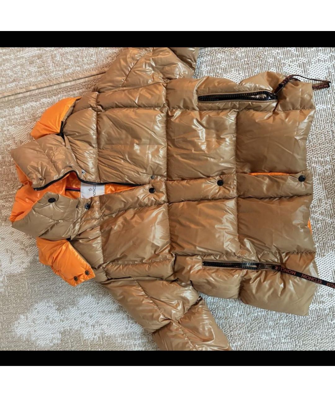 MONCLER Бежевый пуховик, фото 8