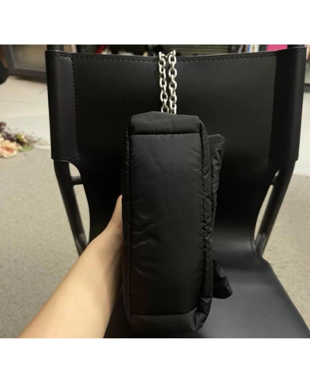 BALENCIAGA Черная синтетическая сумка через плечо, фото 3