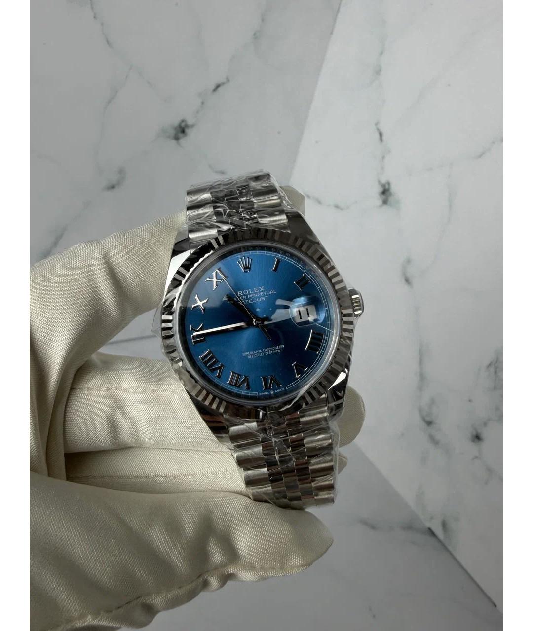 ROLEX Голубые часы, фото 2