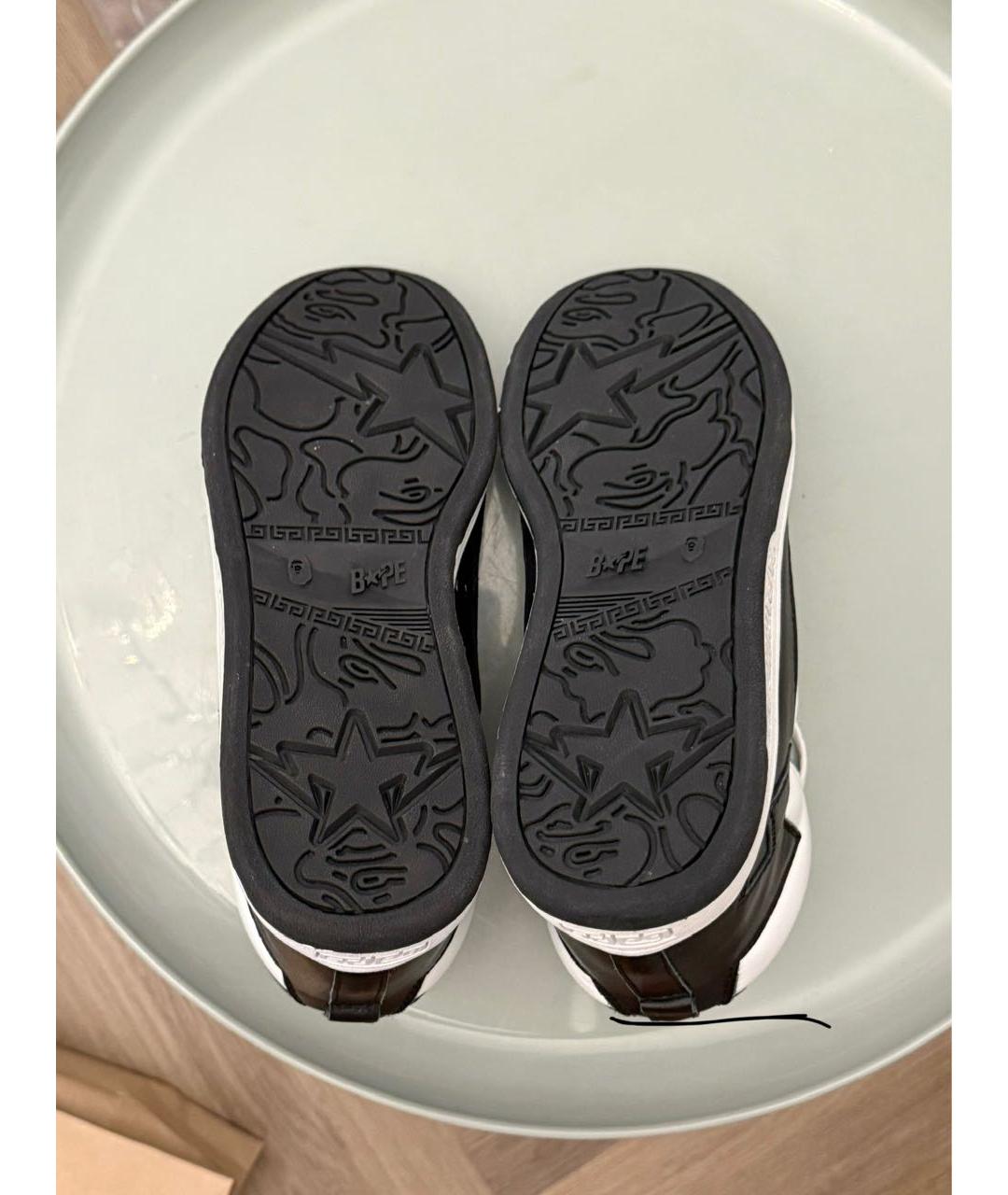 BAPE Мульти кожаные высокие кроссовки / кеды, фото 5