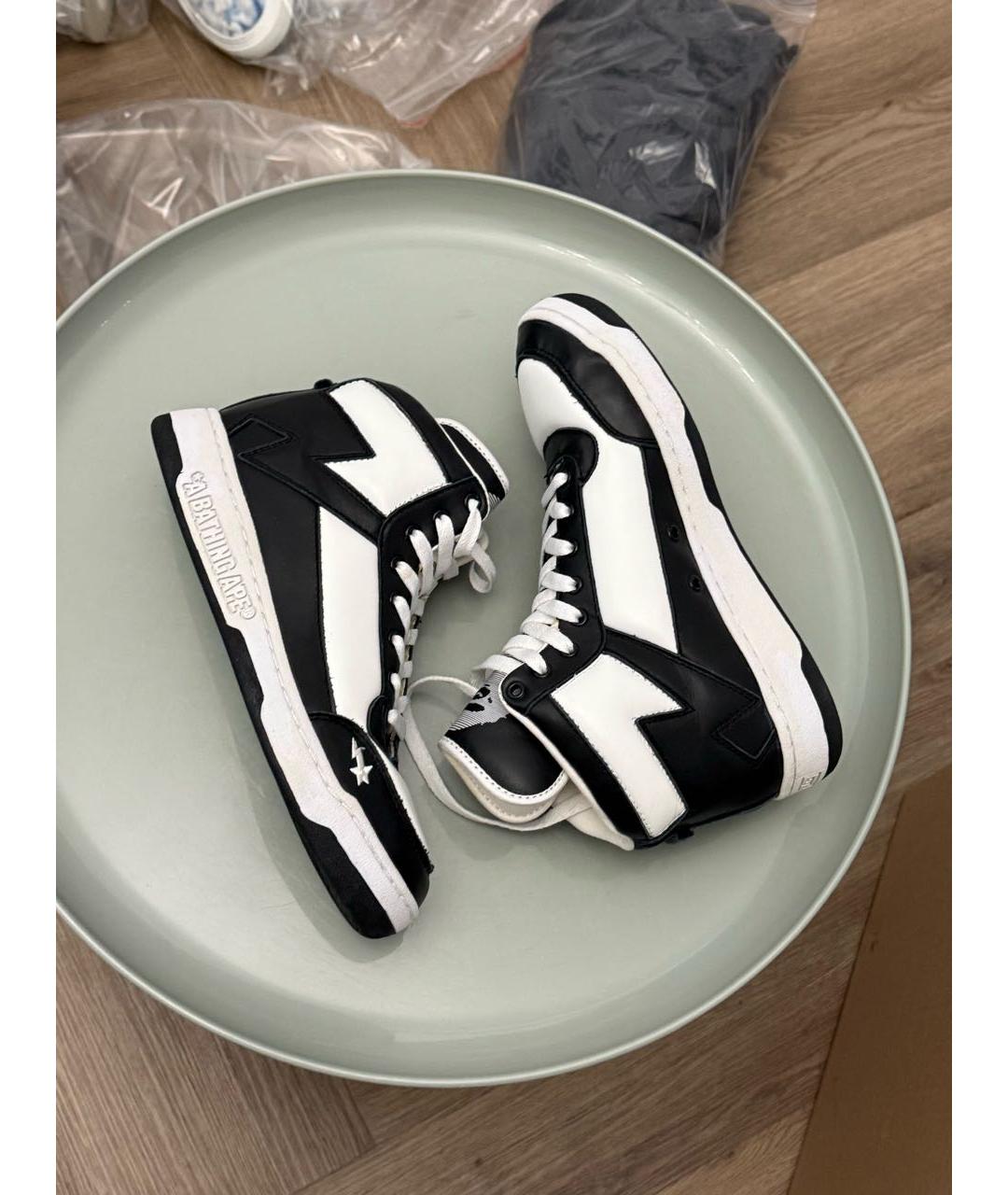 BAPE Мульти кожаные высокие кроссовки / кеды, фото 2