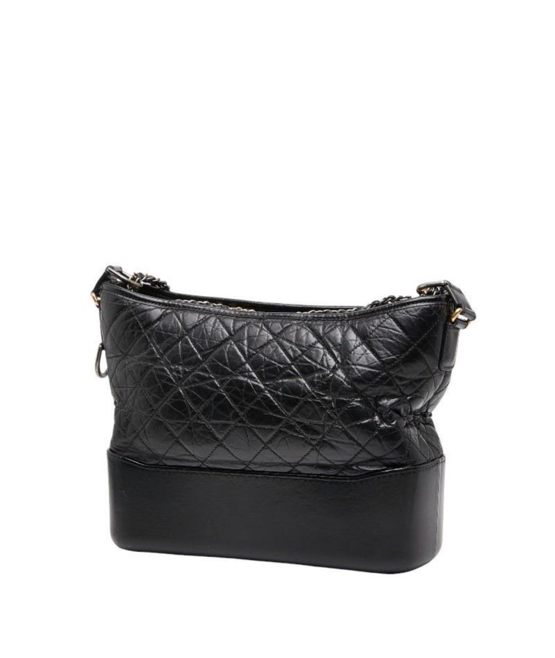 CHANEL Черная кожаная сумка через плечо, фото 2