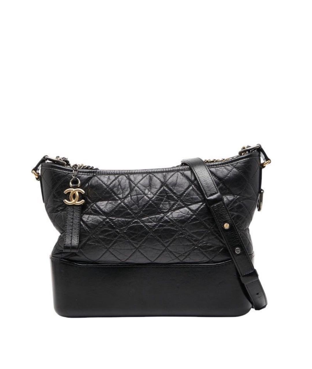 CHANEL Черная кожаная сумка через плечо, фото 9