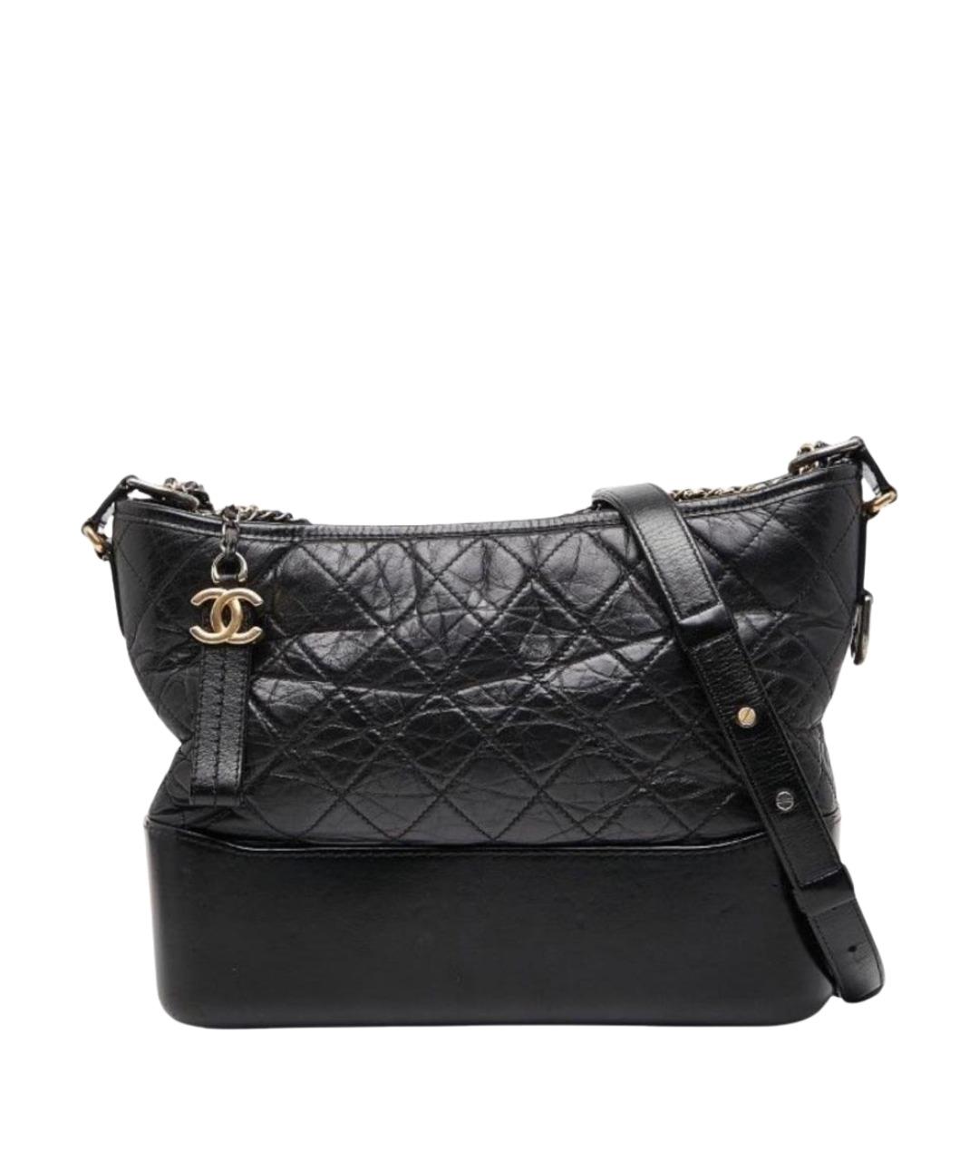 CHANEL Черная кожаная сумка через плечо, фото 1