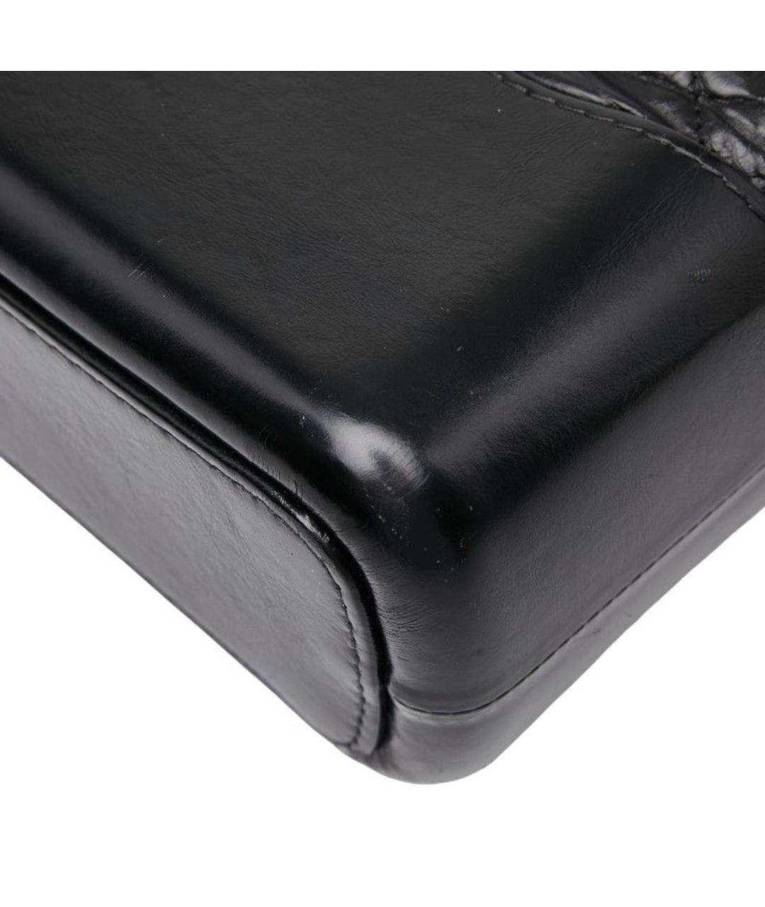 CHANEL Черная кожаная сумка через плечо, фото 6