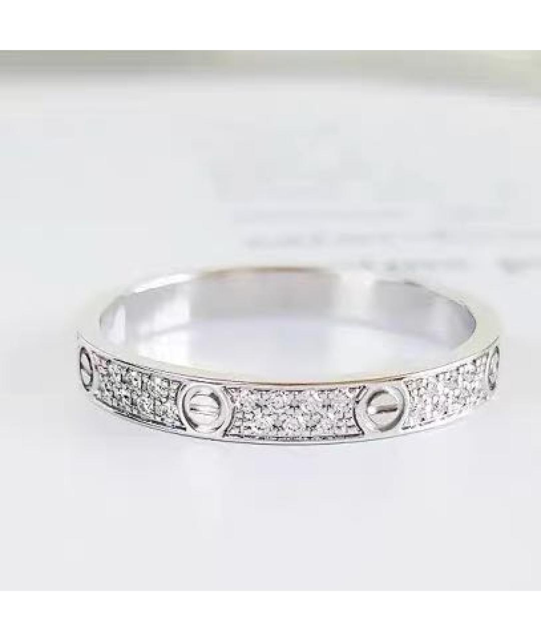 CARTIER Белое кольцо из белого золота, фото 4
