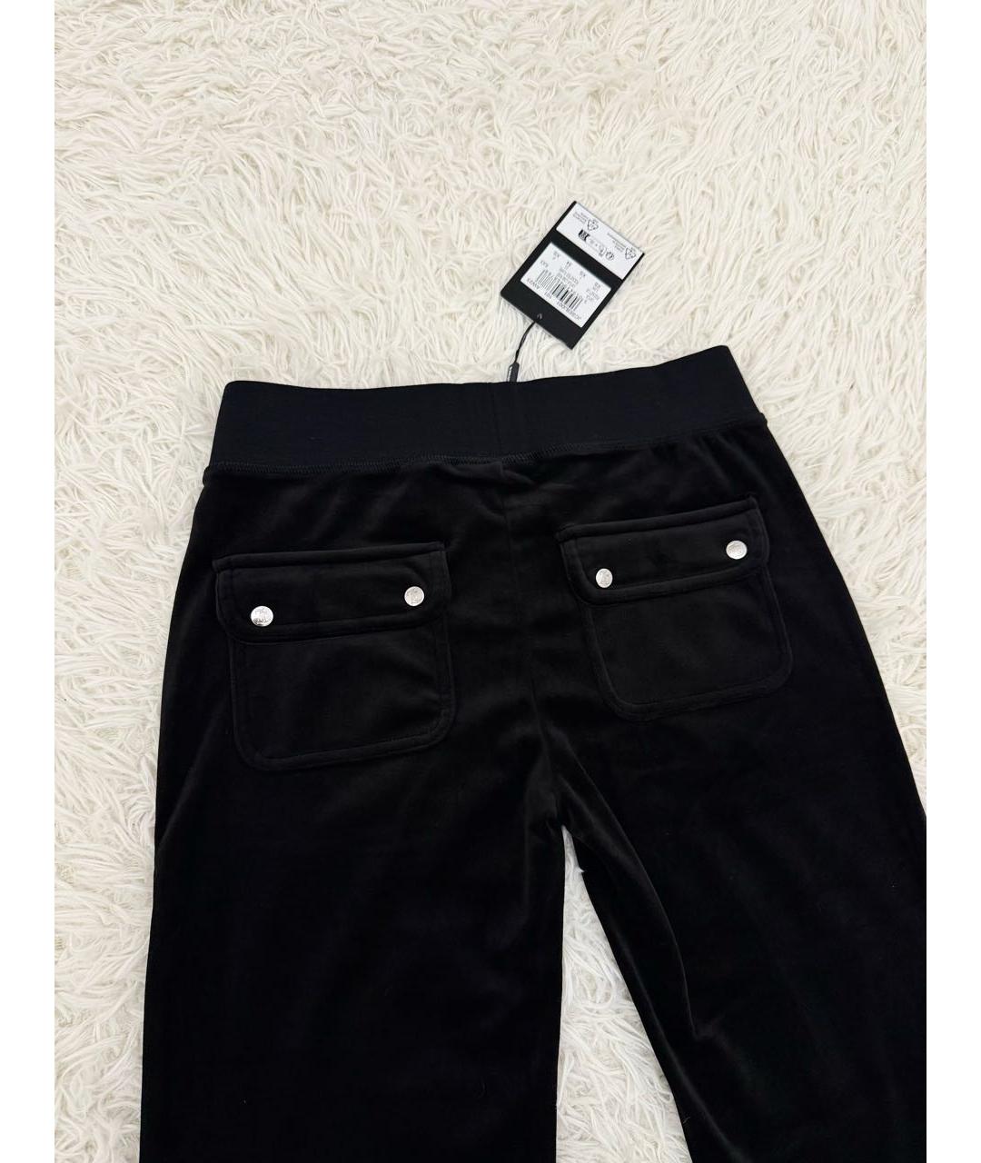 JUICY COUTURE Черные велюровые спортивные брюки и шорты, фото 3