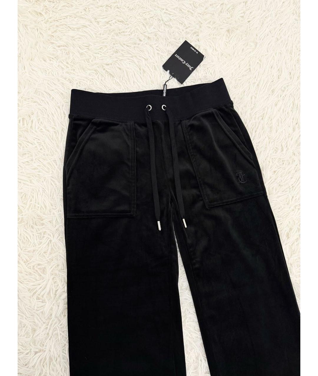 JUICY COUTURE Черные велюровые спортивные брюки и шорты, фото 2