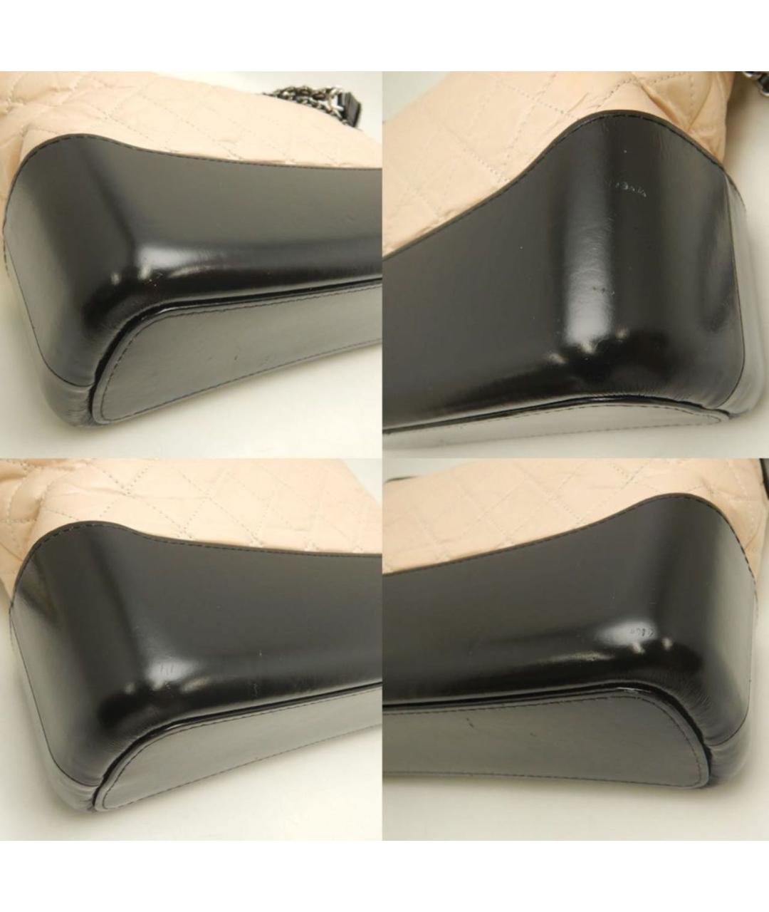 CHANEL Бежевая кожаная сумка через плечо, фото 7