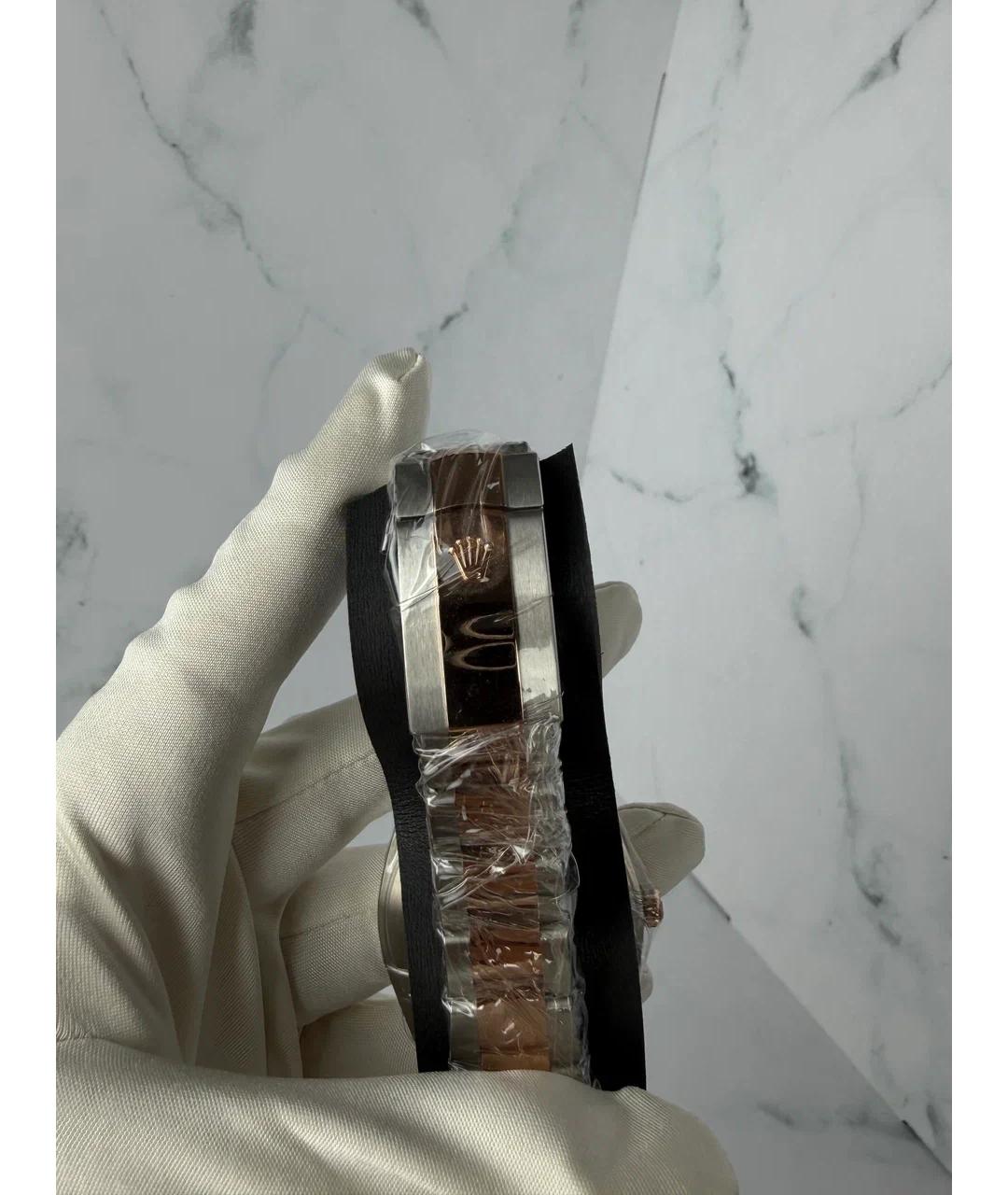 ROLEX Коричневые часы из розового золота, фото 6