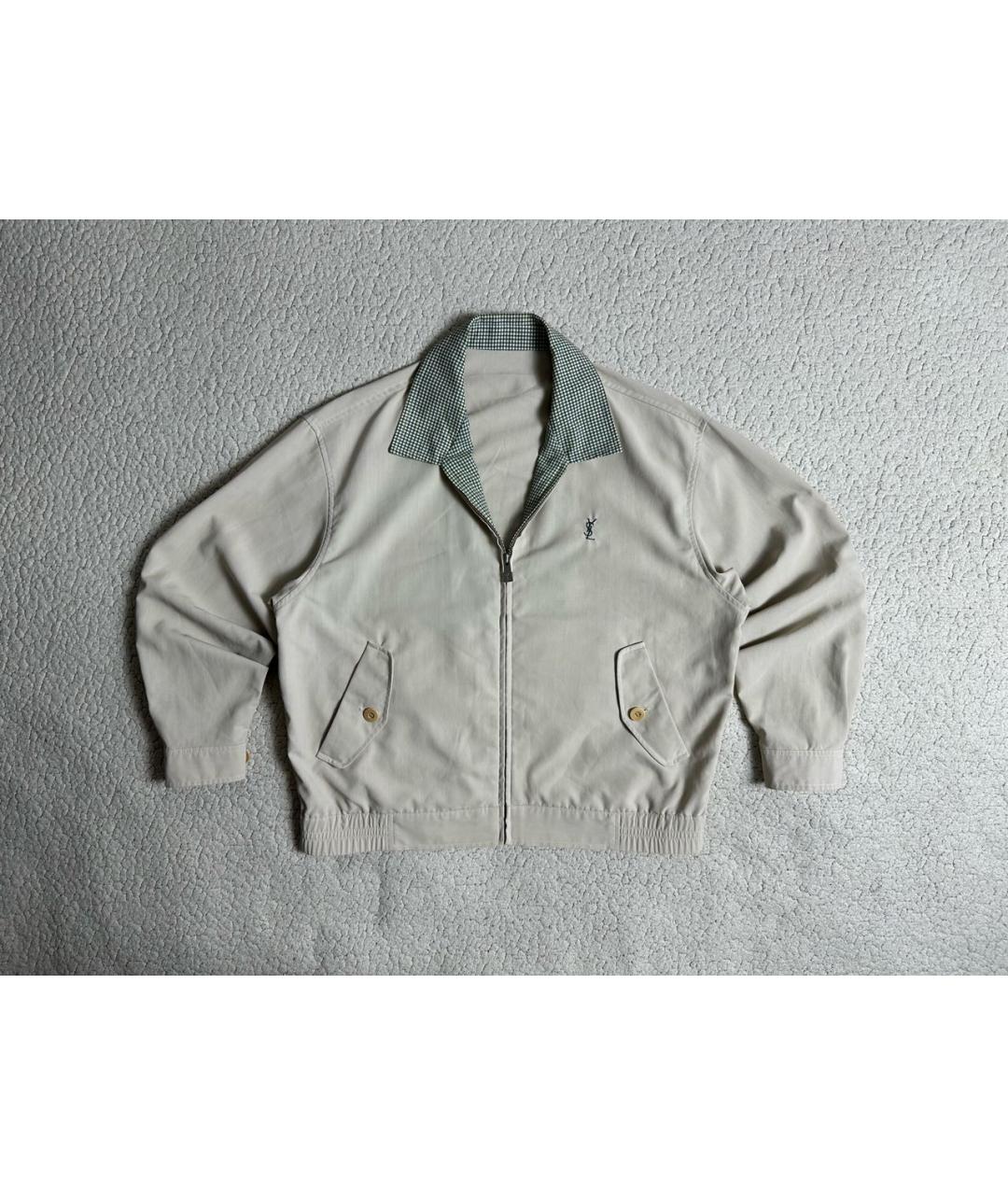 YVES SAINT LAURENT BEAUTY Бежевая хлопковая куртка, фото 8