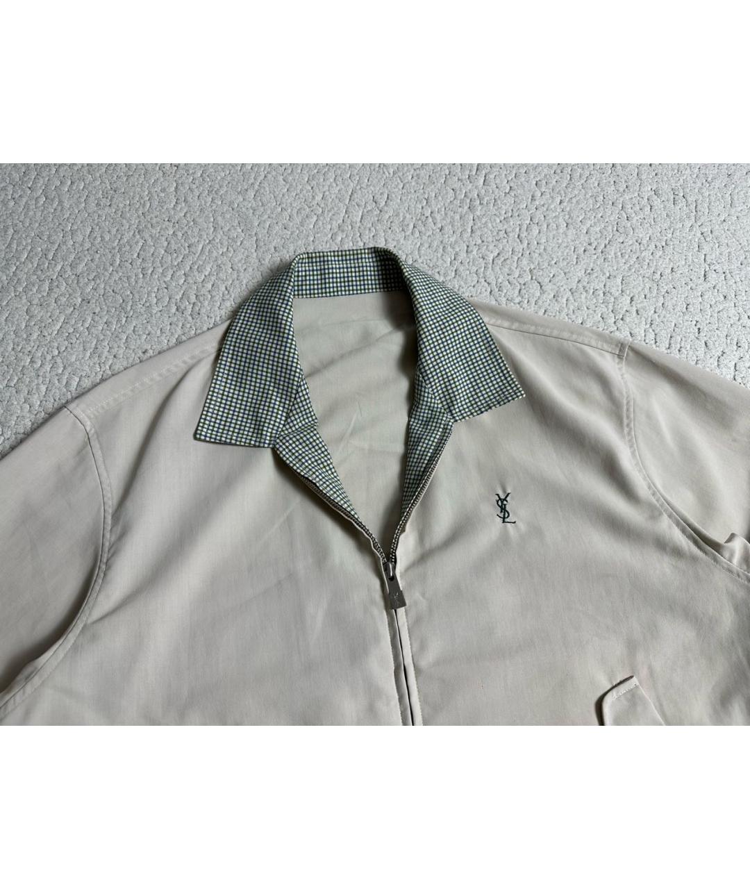 YVES SAINT LAURENT BEAUTY Бежевая хлопковая куртка, фото 2