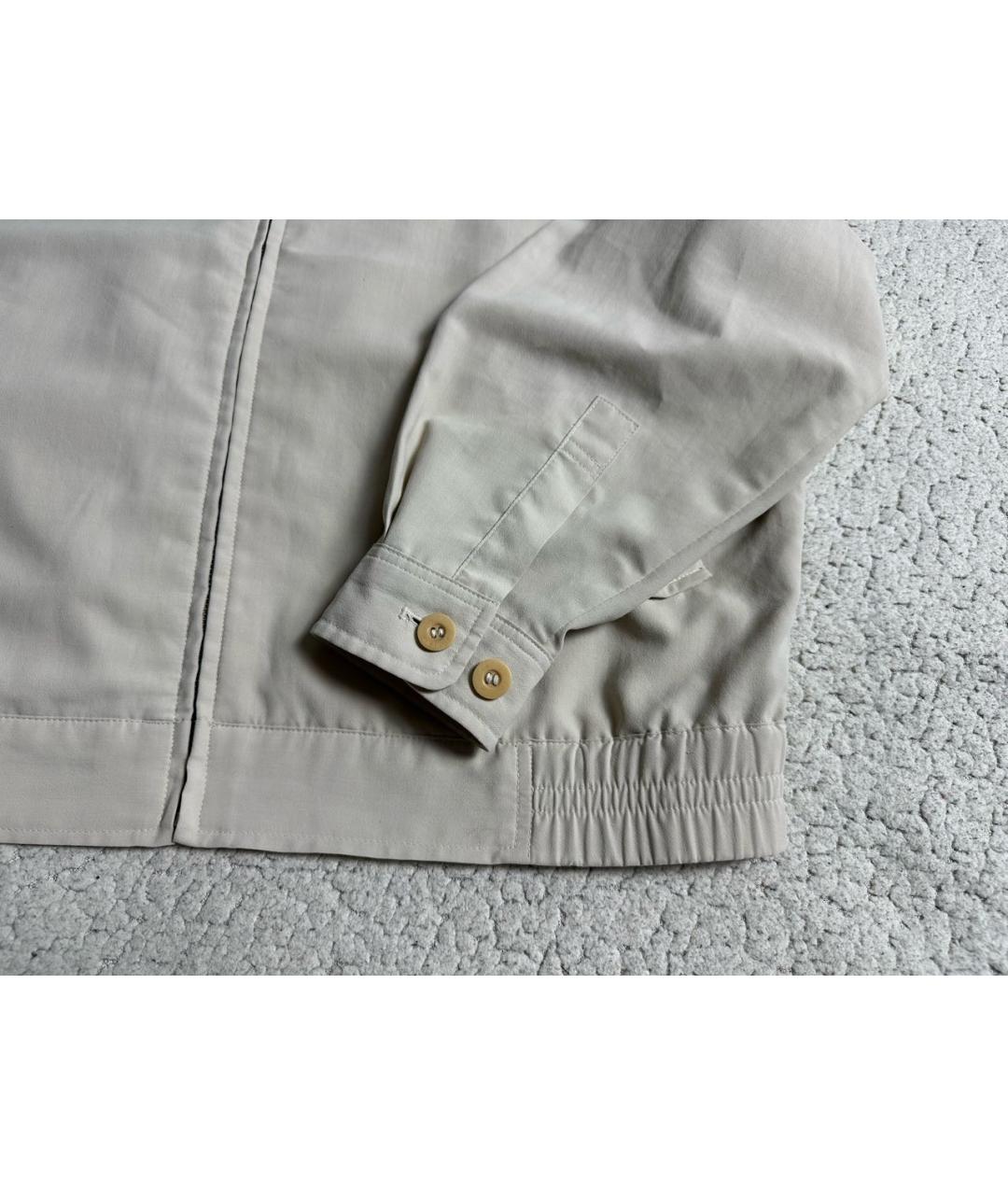 YVES SAINT LAURENT BEAUTY Бежевая хлопковая куртка, фото 4