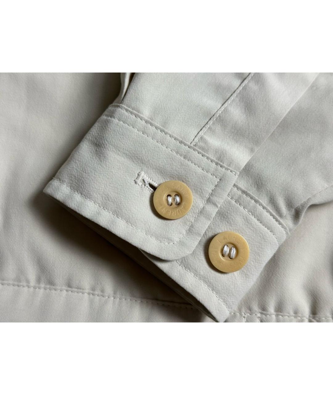 YVES SAINT LAURENT BEAUTY Бежевая хлопковая куртка, фото 5