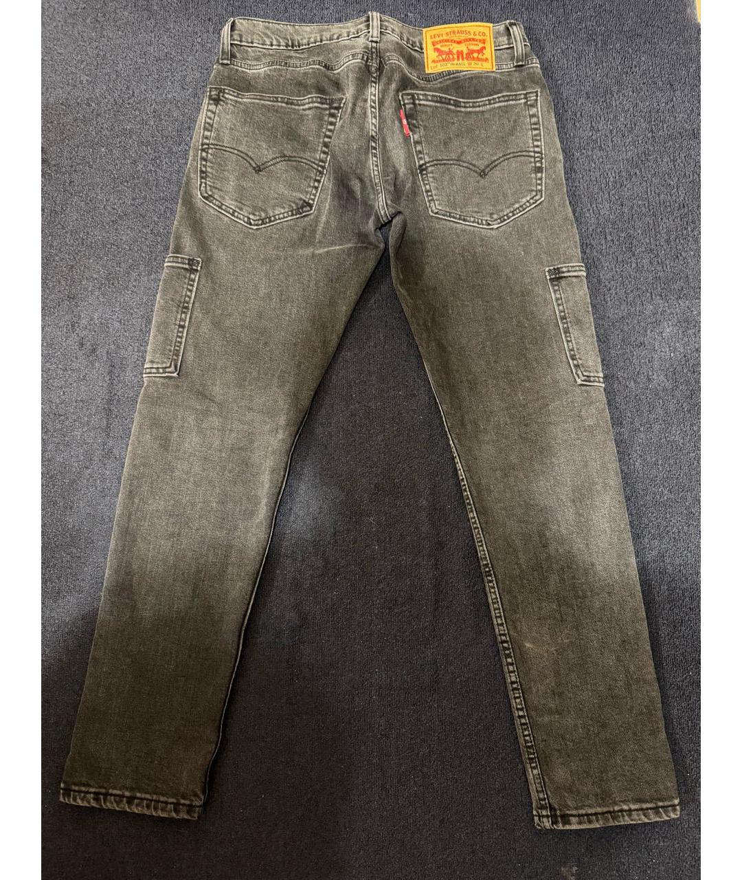 LEVI'S Серые хлопко-лиоцелловые джинсы, фото 2