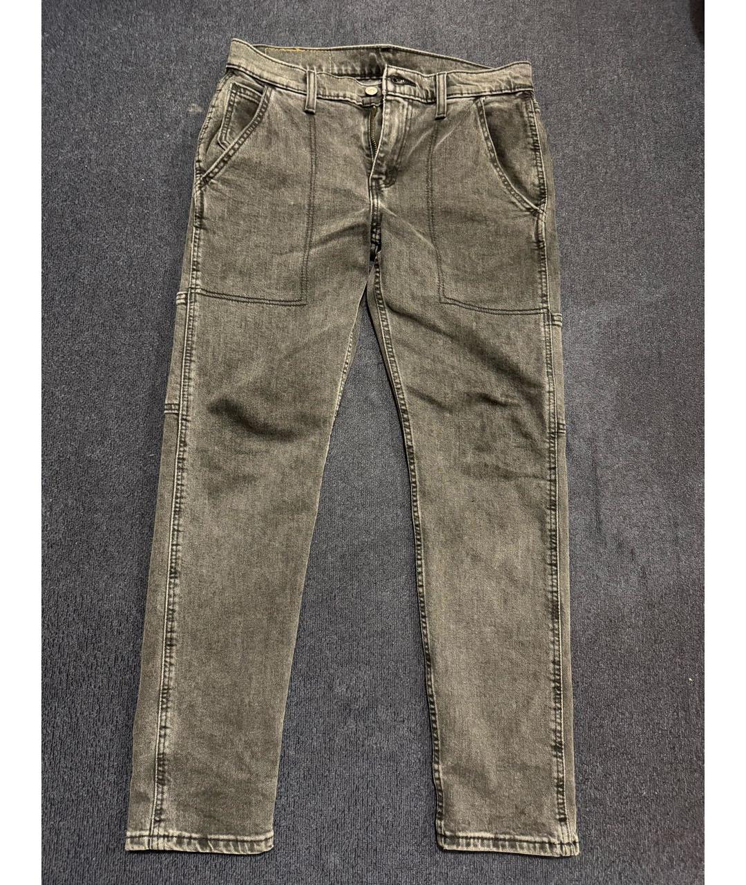 LEVI'S Серые хлопко-лиоцелловые джинсы, фото 8