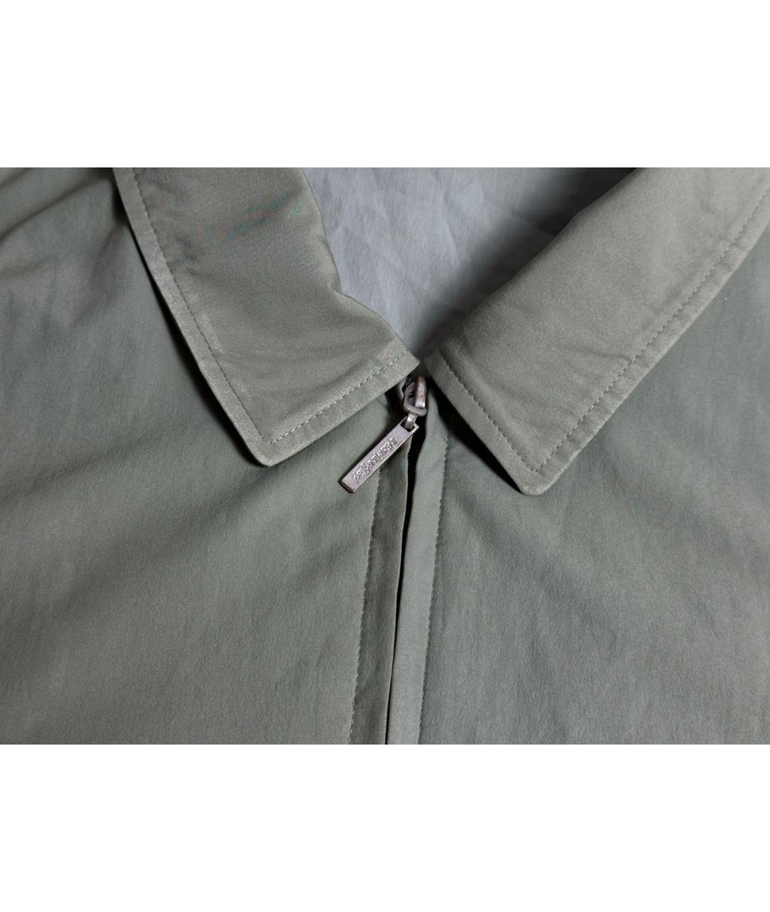 YVES SAINT LAURENT BEAUTY Зеленая полиэстеровая куртка, фото 4