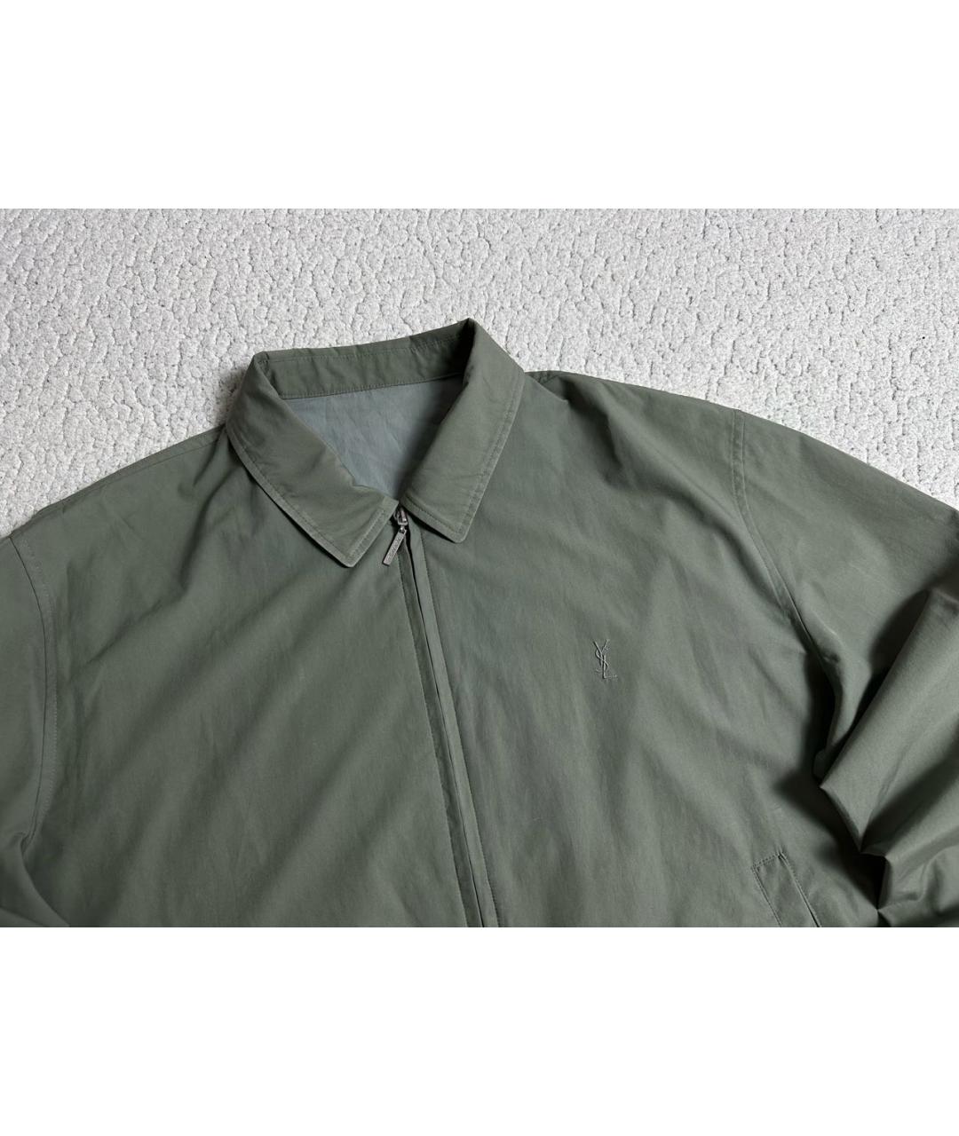 YVES SAINT LAURENT BEAUTY Зеленая полиэстеровая куртка, фото 2