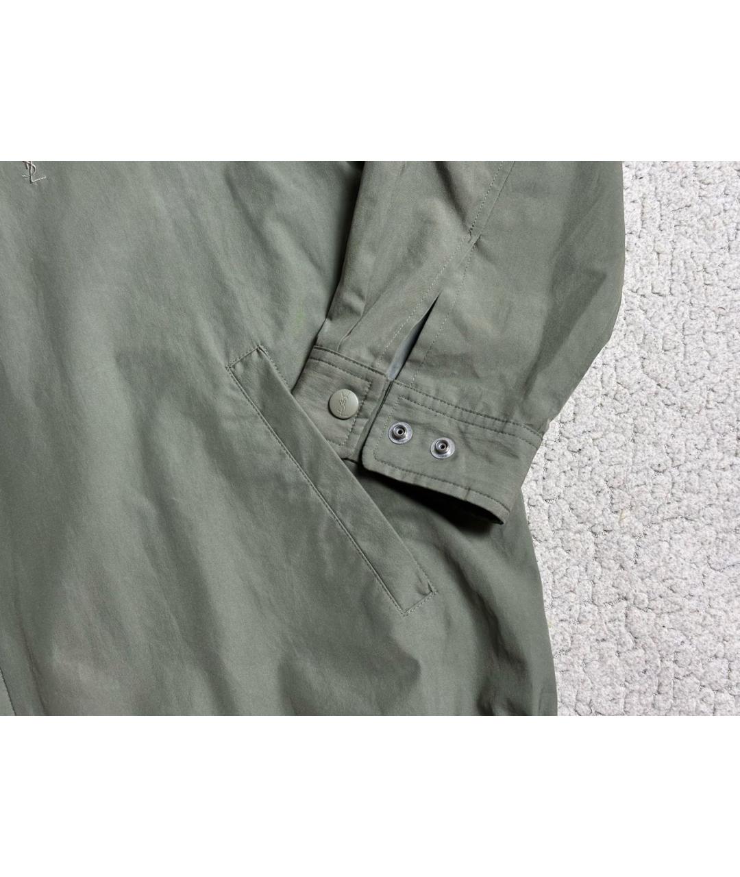 YVES SAINT LAURENT BEAUTY Зеленая полиэстеровая куртка, фото 5