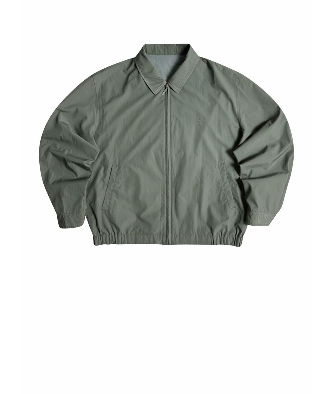 YVES SAINT LAURENT BEAUTY Зеленая полиэстеровая куртка, фото 1