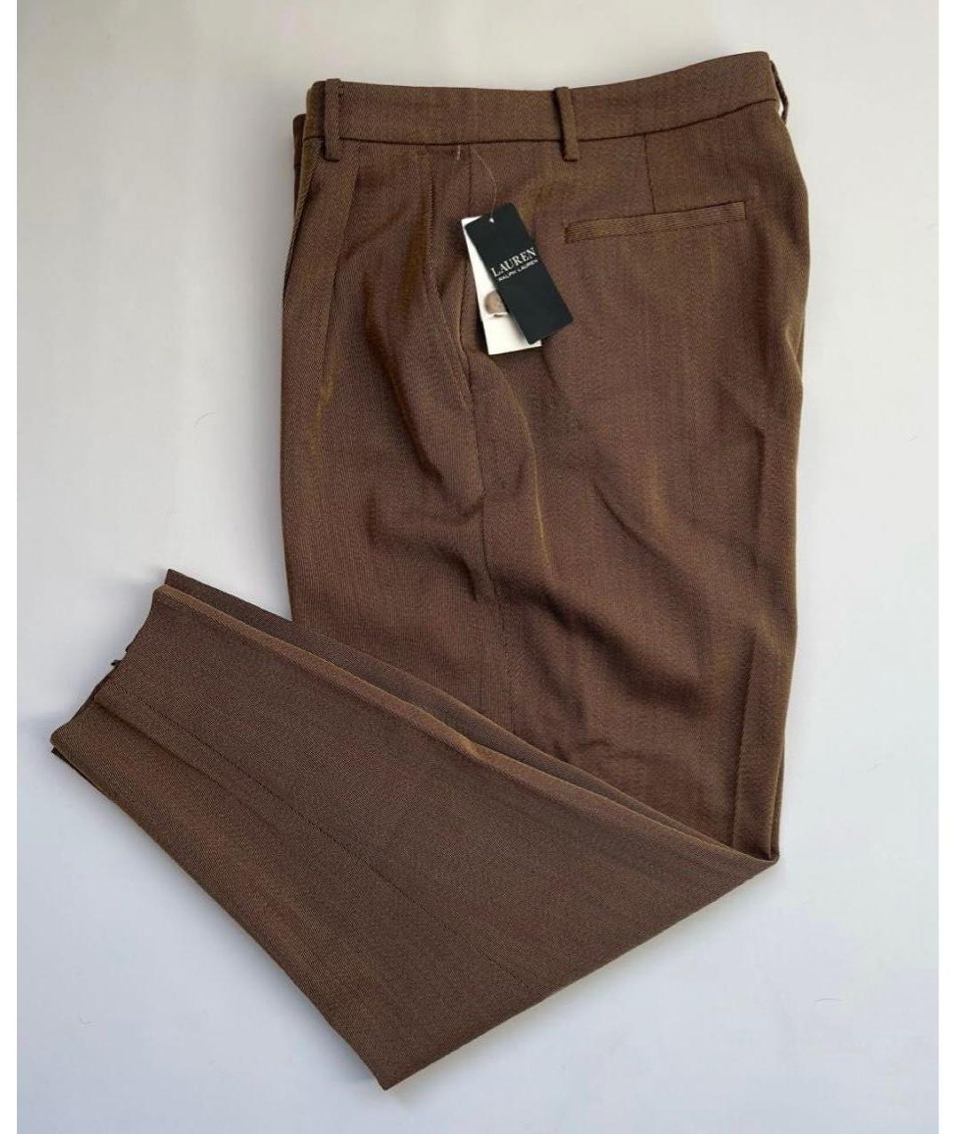 RALPH LAUREN Коричневые брюки широкие, фото 3