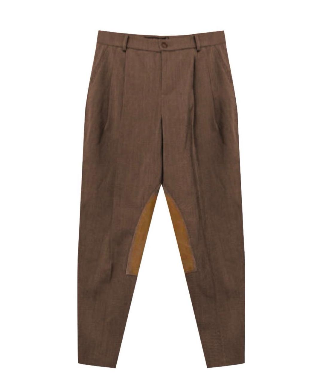 RALPH LAUREN Коричневые брюки широкие, фото 6