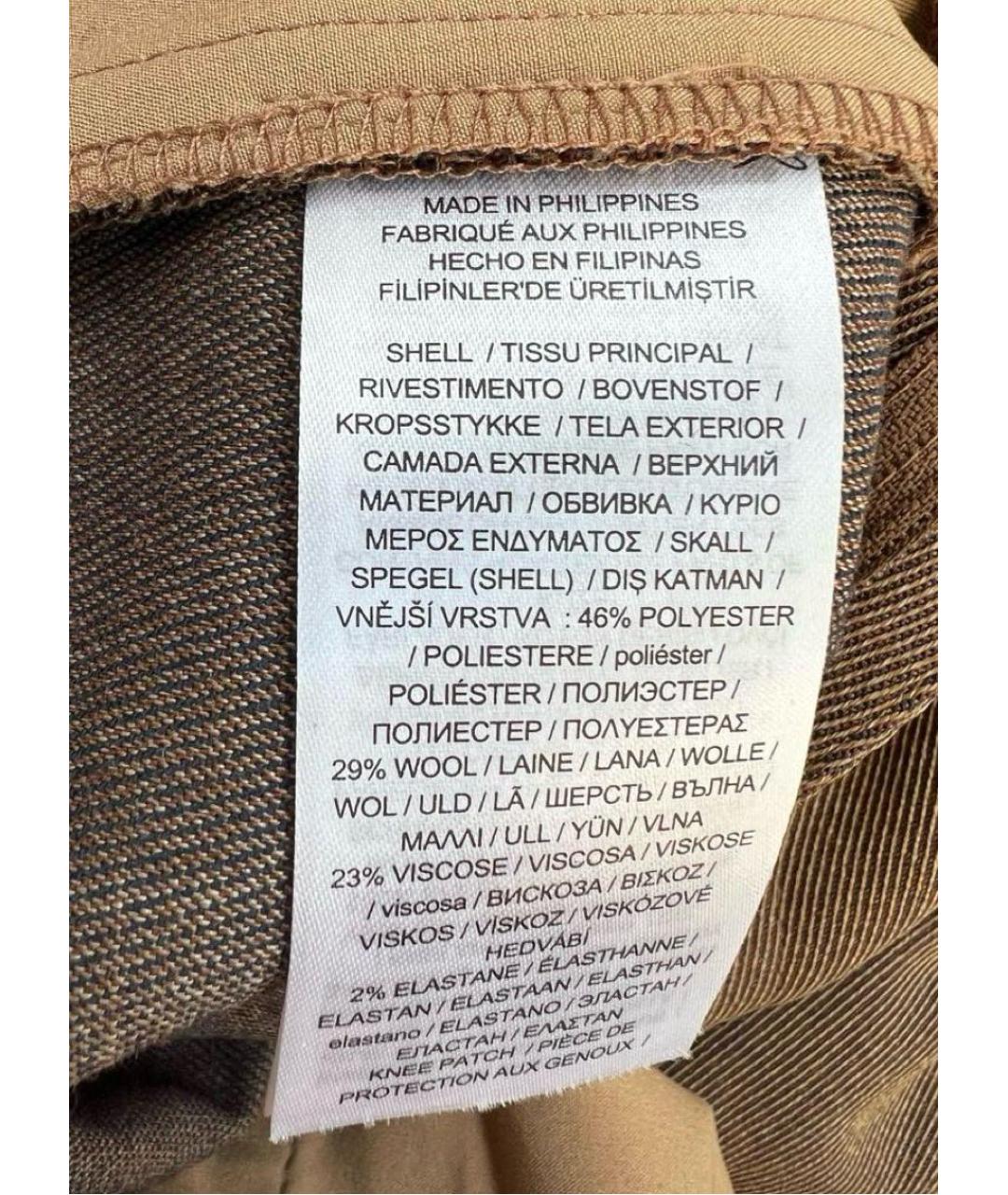 RALPH LAUREN Коричневые брюки широкие, фото 5