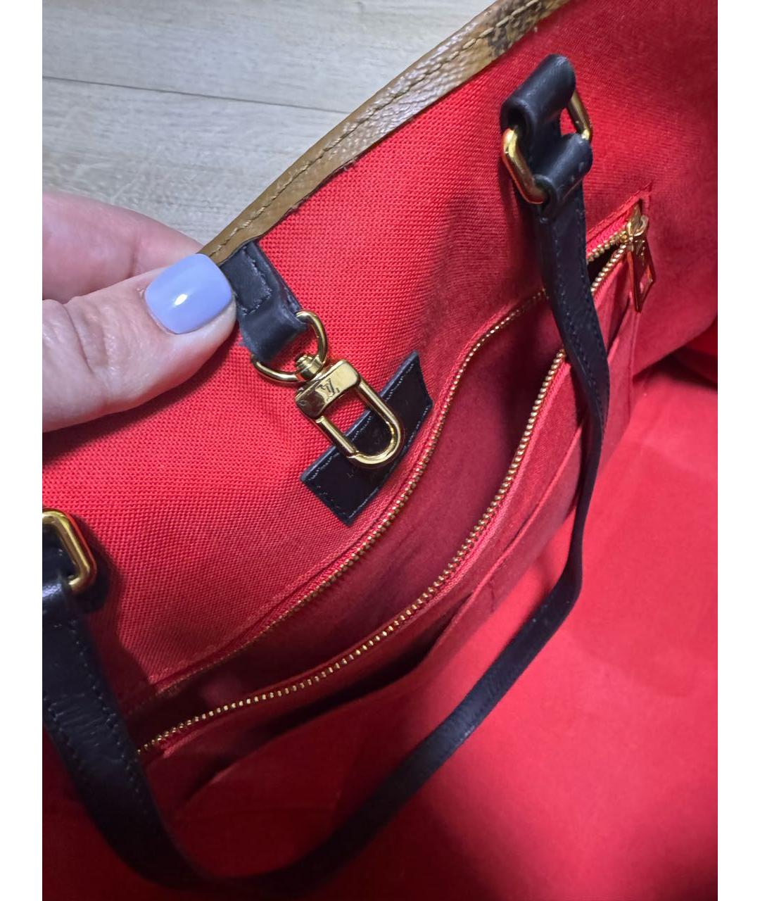 LOUIS VUITTON Коричневая сумка с короткими ручками, фото 5