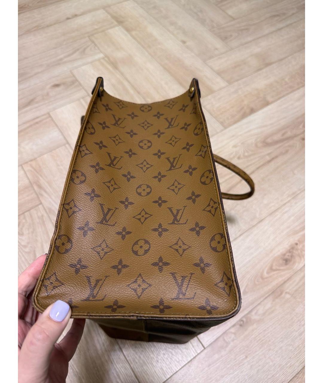 LOUIS VUITTON Коричневая сумка с короткими ручками, фото 7