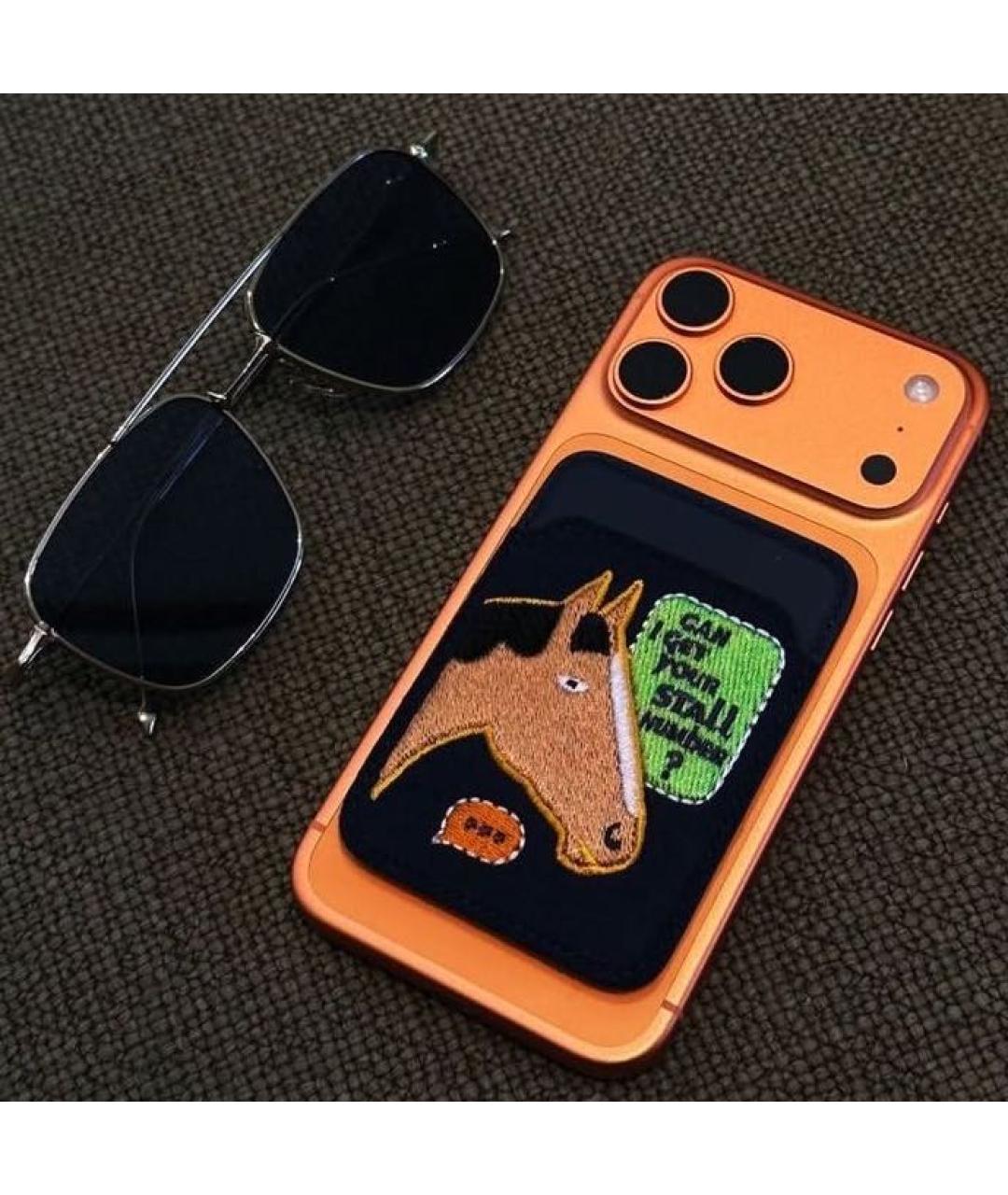 HERMES Темно-синий кожаный кардхолдер, фото 2