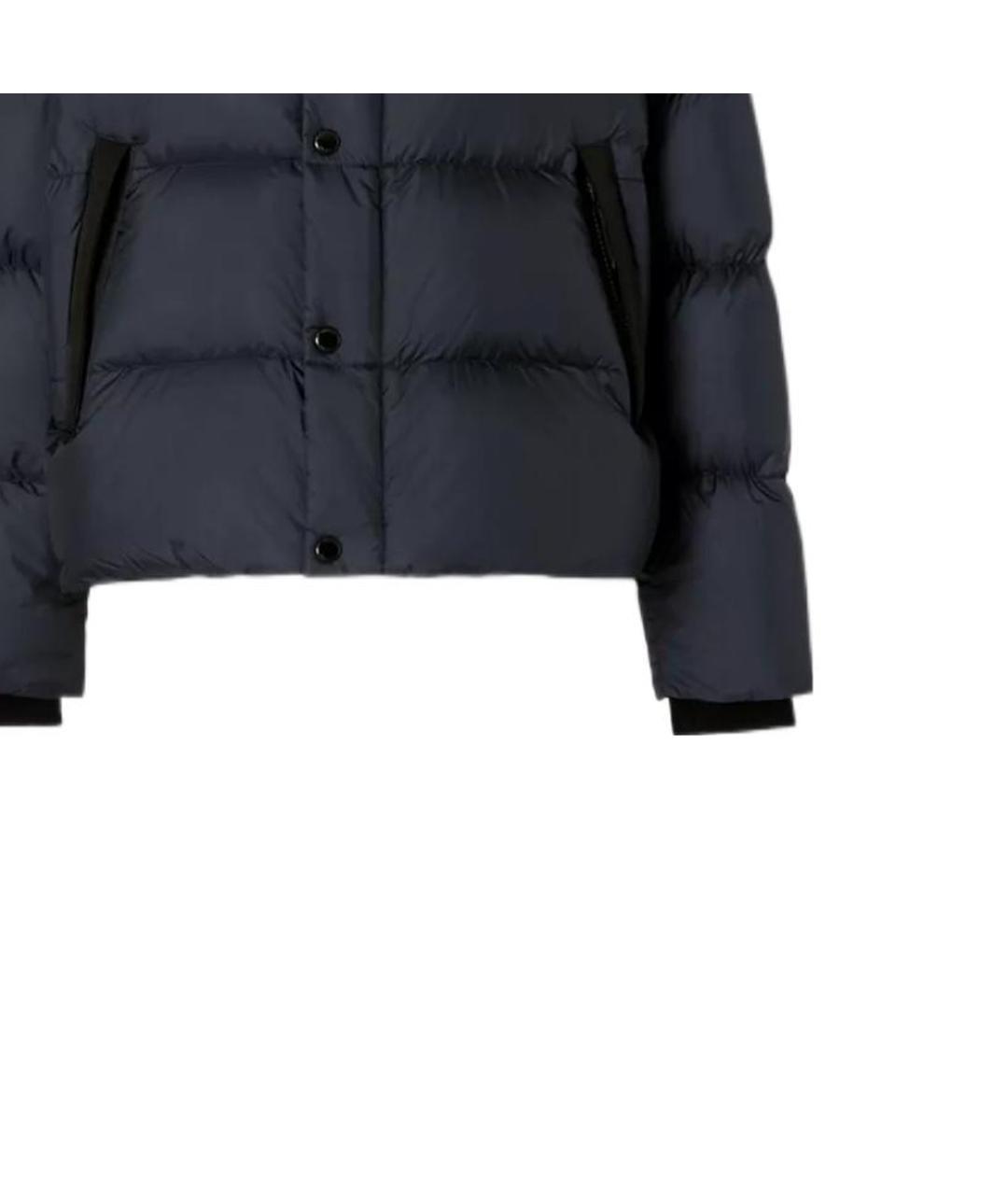 BURBERRY Синий полиамидовый пуховик, фото 5