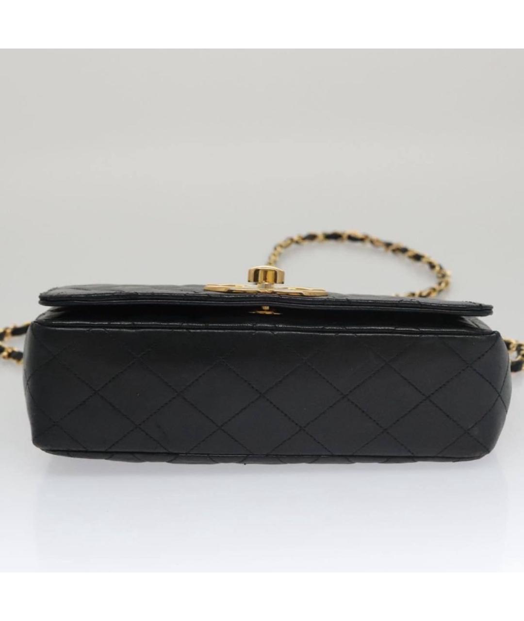 CHANEL Черная кожаная сумка через плечо, фото 5