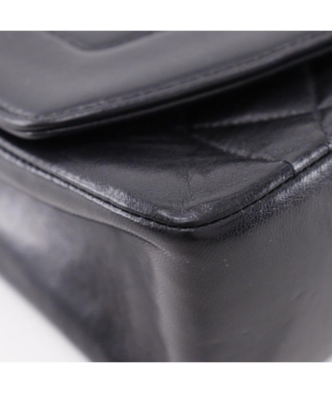 CHANEL Черная кожаная сумка через плечо, фото 4