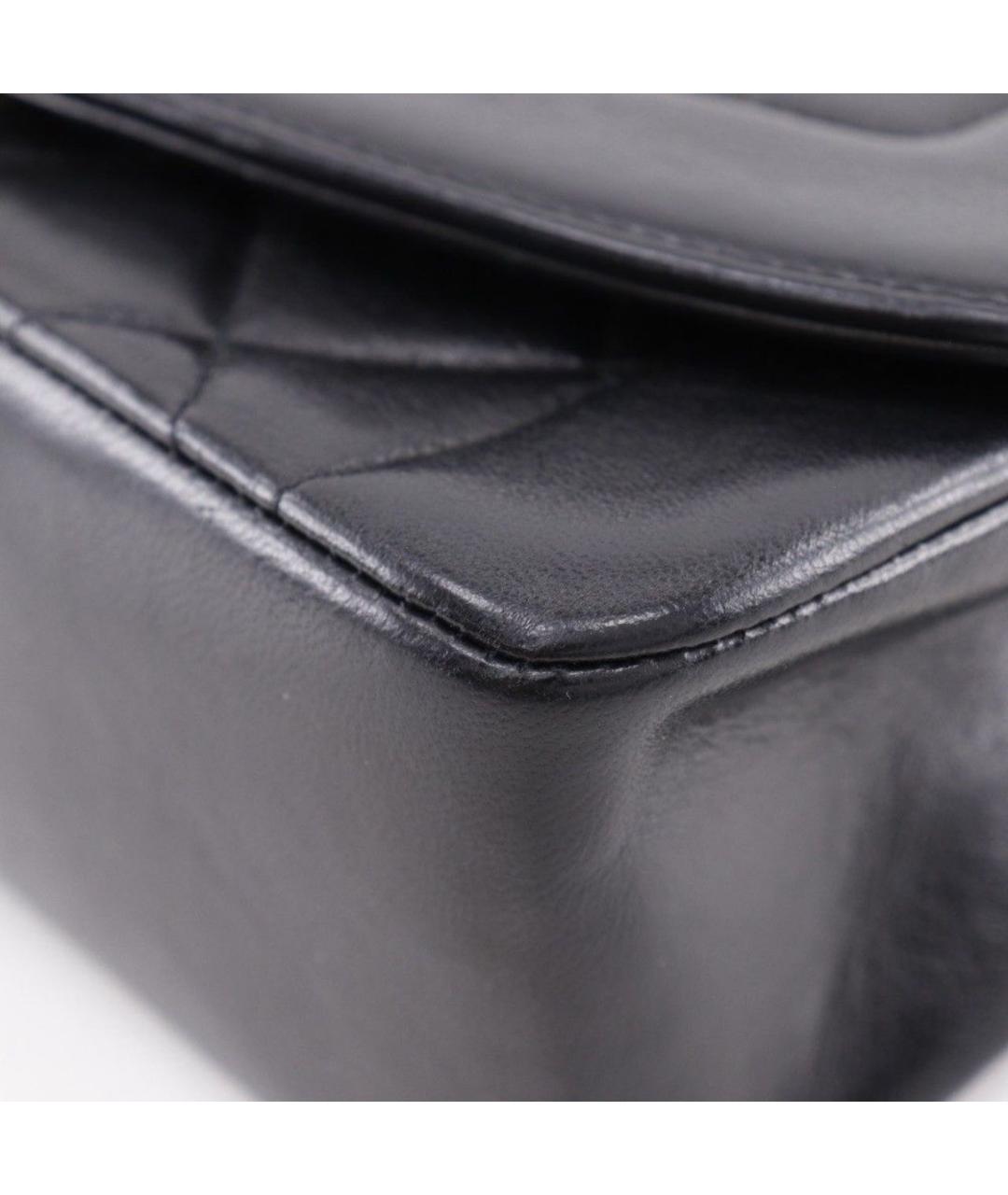 CHANEL Черная кожаная сумка через плечо, фото 5