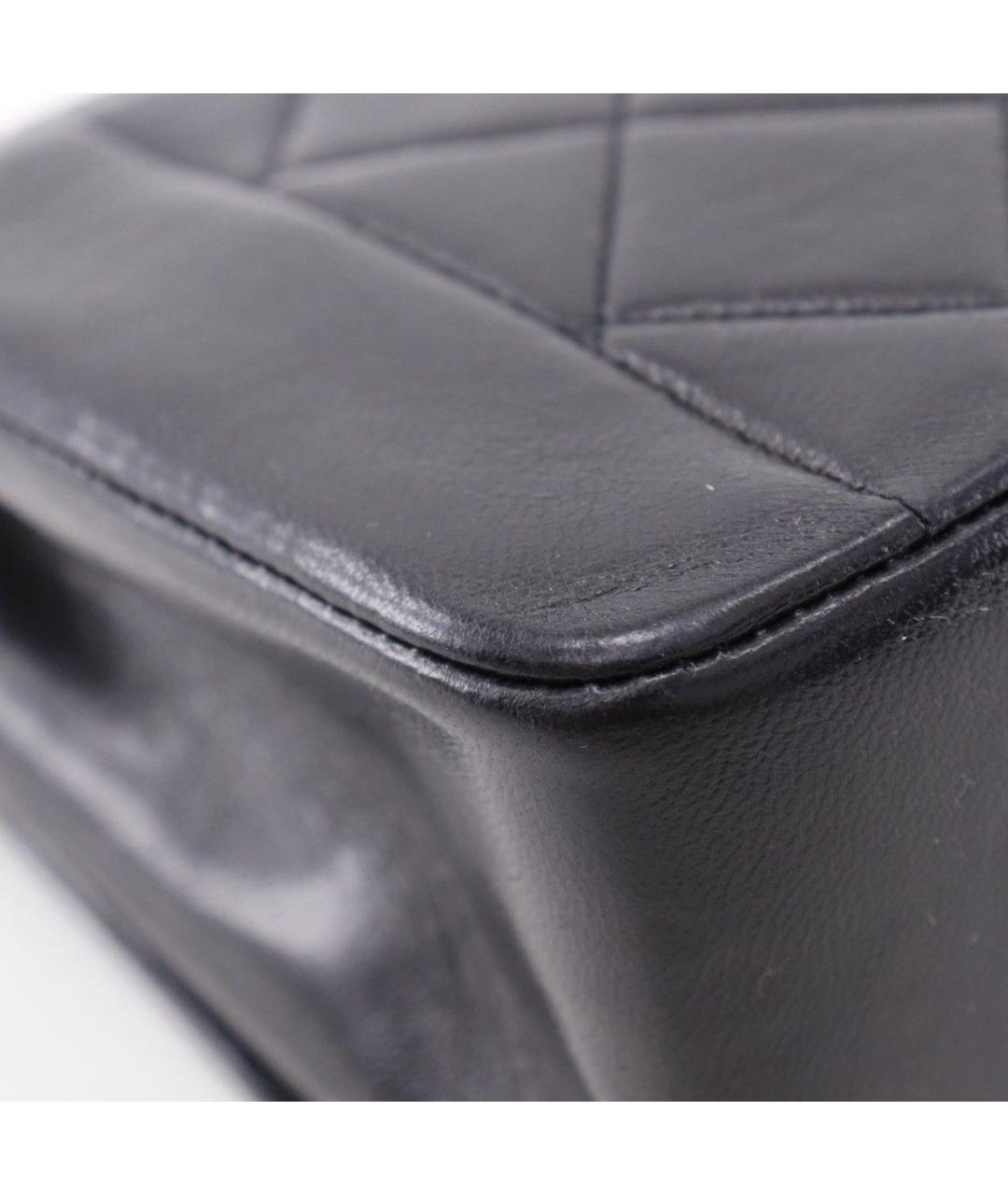 CHANEL Черная кожаная сумка через плечо, фото 6
