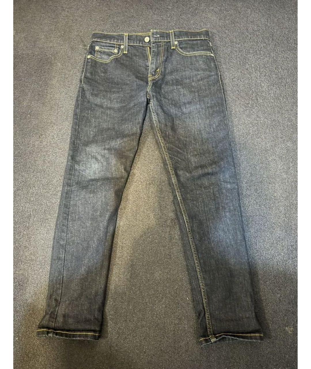 LEVI'S Темно-синие хлопковые джинсы скинни, фото 5