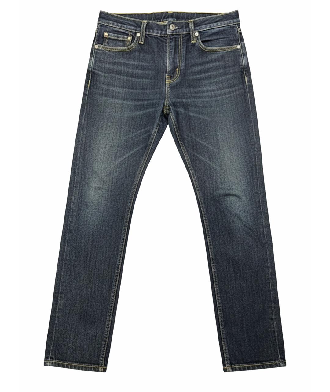 LEVI'S Темно-синие хлопковые джинсы скинни, фото 1