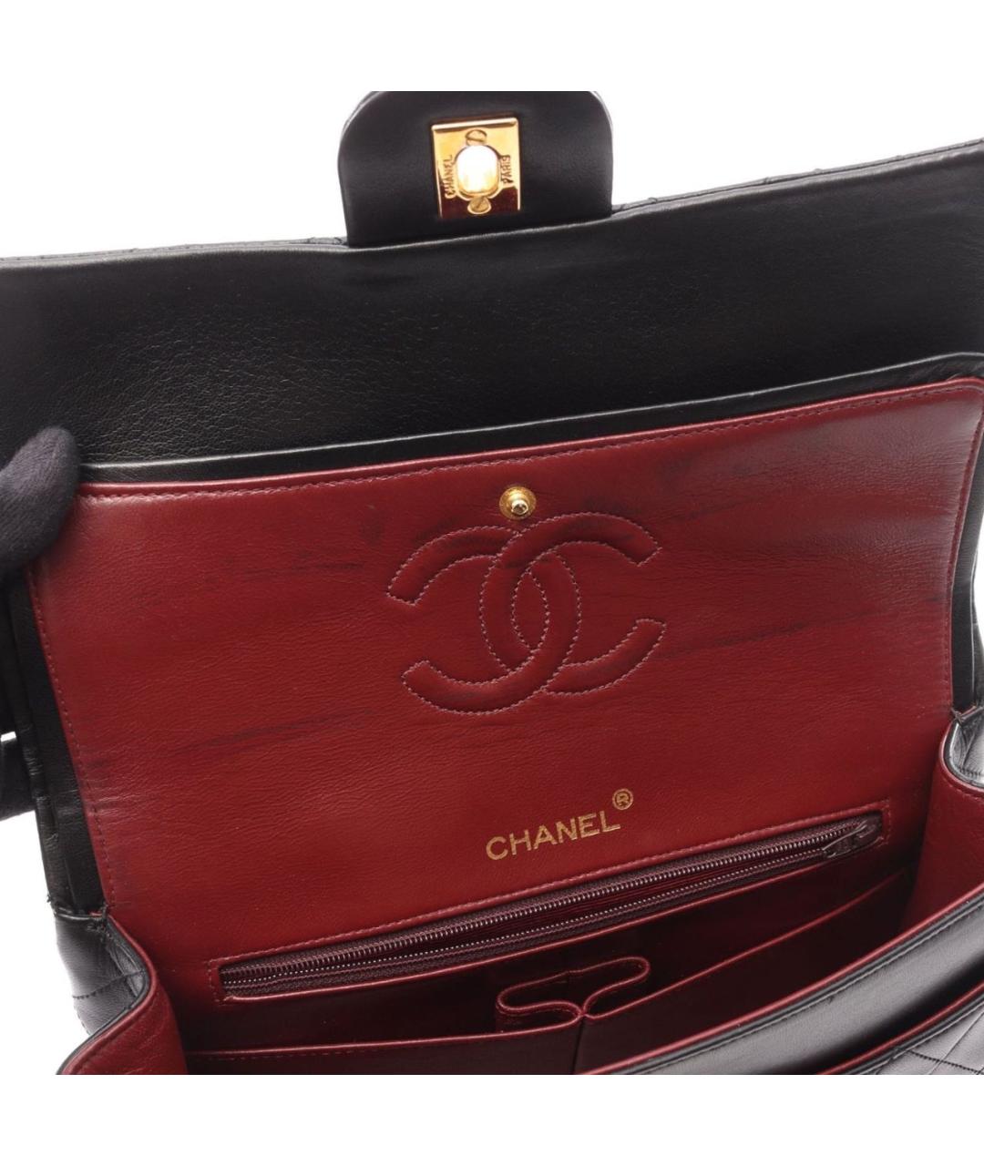 CHANEL Черная кожаная сумка через плечо, фото 5