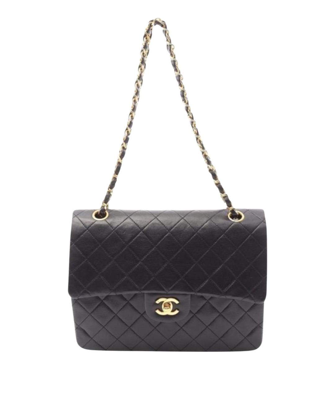 CHANEL Черная кожаная сумка через плечо, фото 1