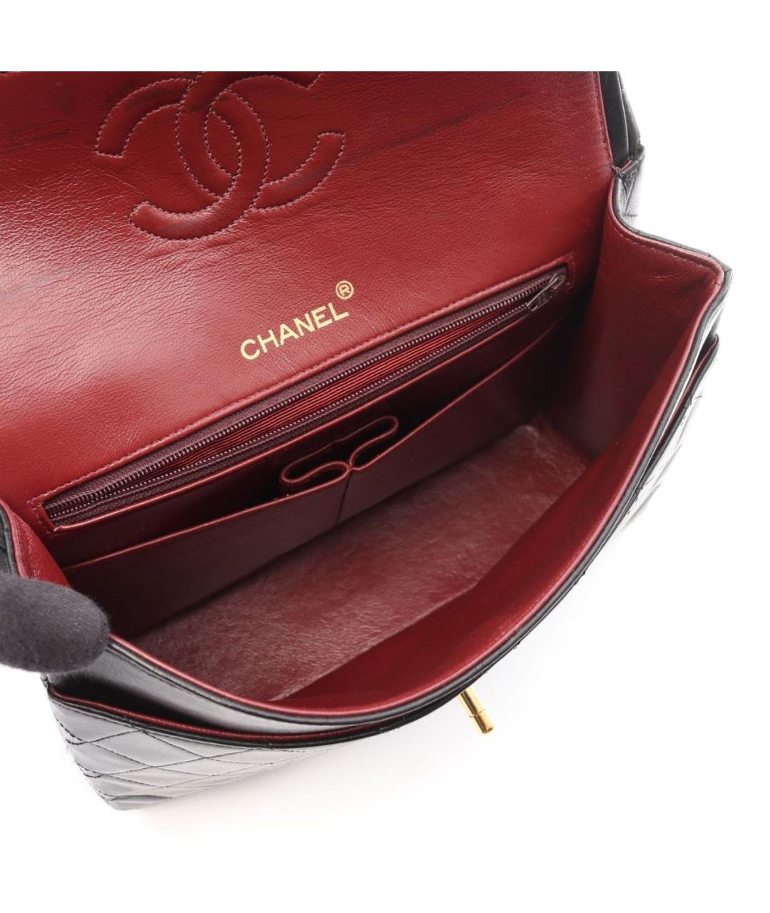 CHANEL Черная кожаная сумка через плечо, фото 3