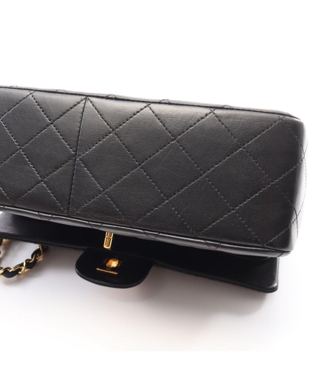 CHANEL Черная кожаная сумка через плечо, фото 8
