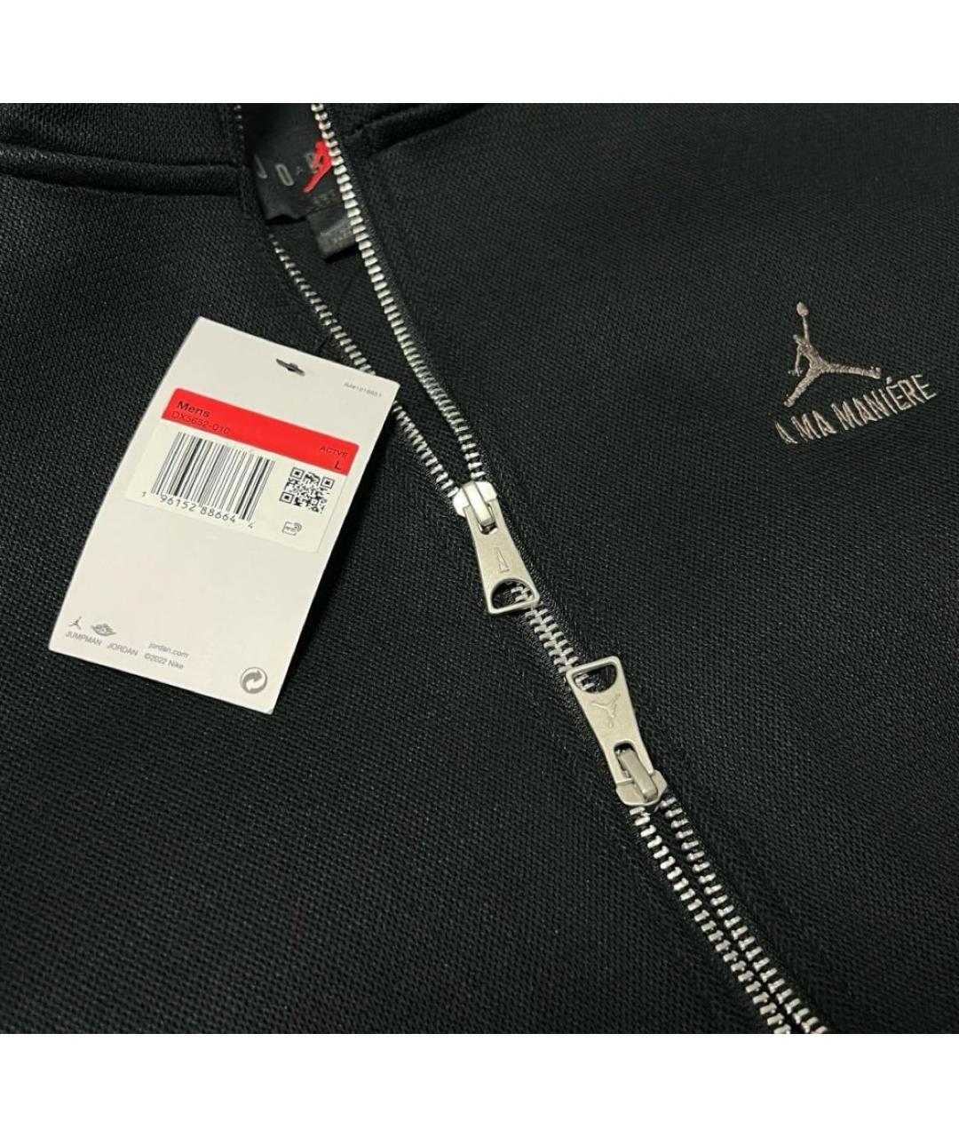 JORDAN Черная полиэстеровая спортивная куртка, фото 5