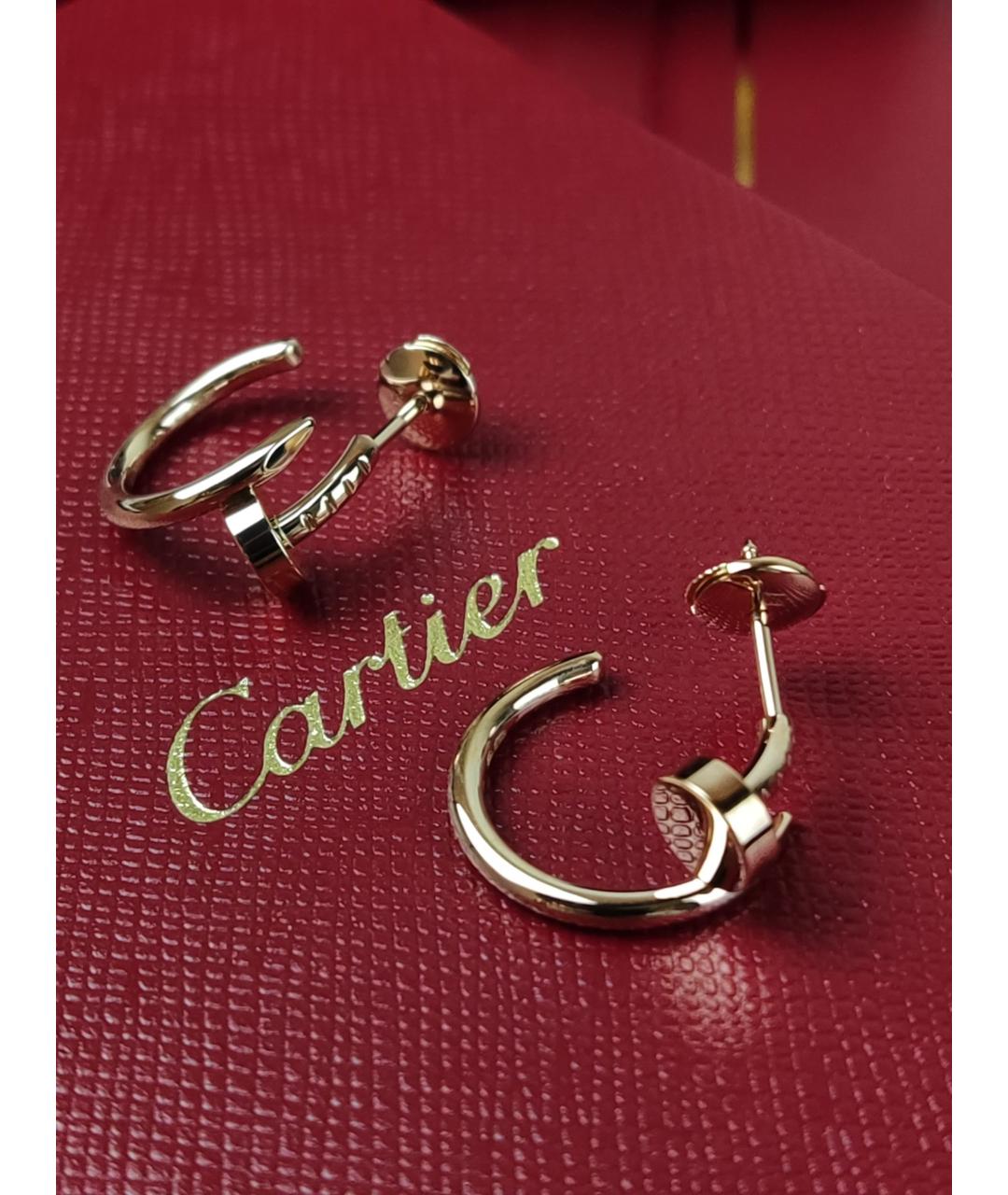 CARTIER Золотые серьги из розового золота, фото 2