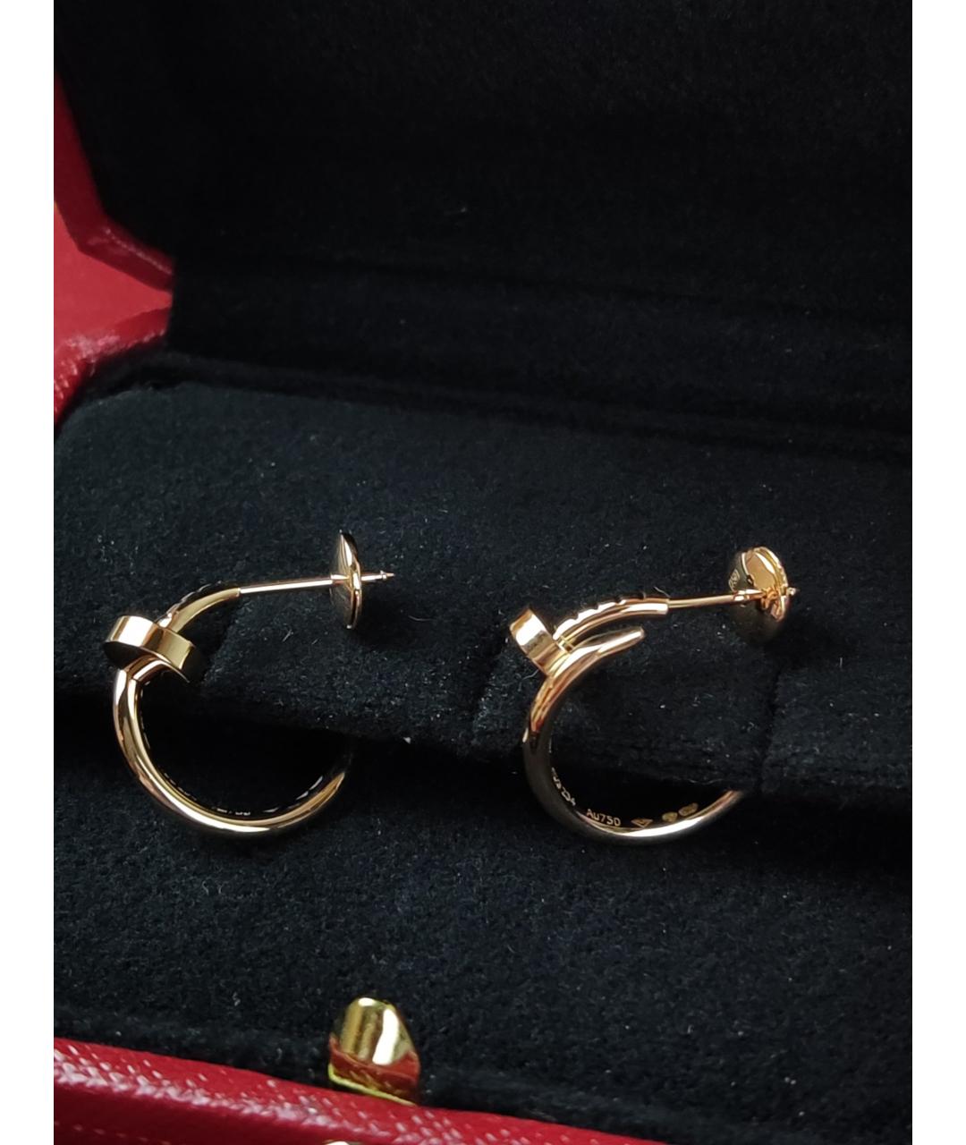 CARTIER Золотые серьги из розового золота, фото 3